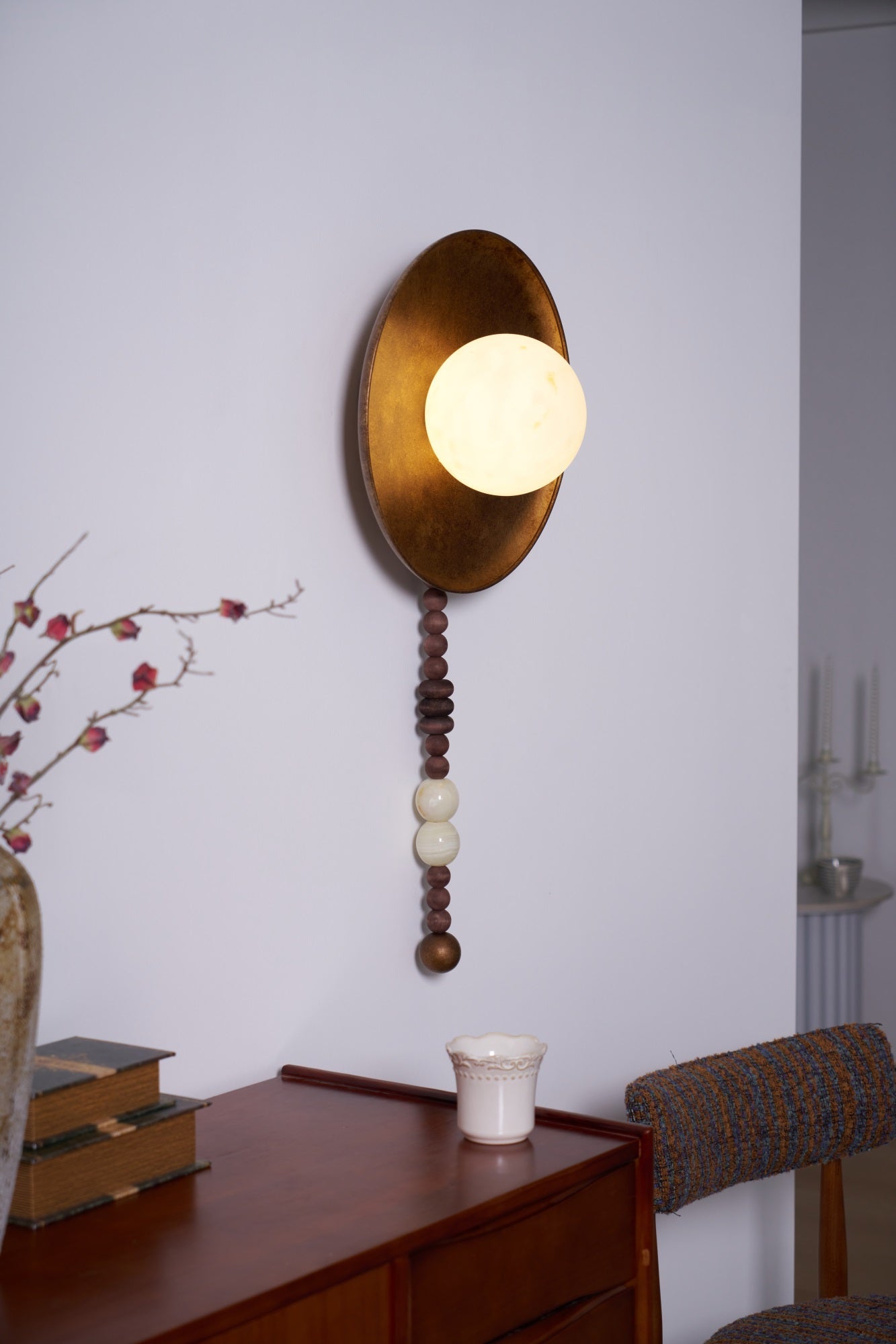 Olive Premium Nordic Art Marble Wall Light - Neutral Decor