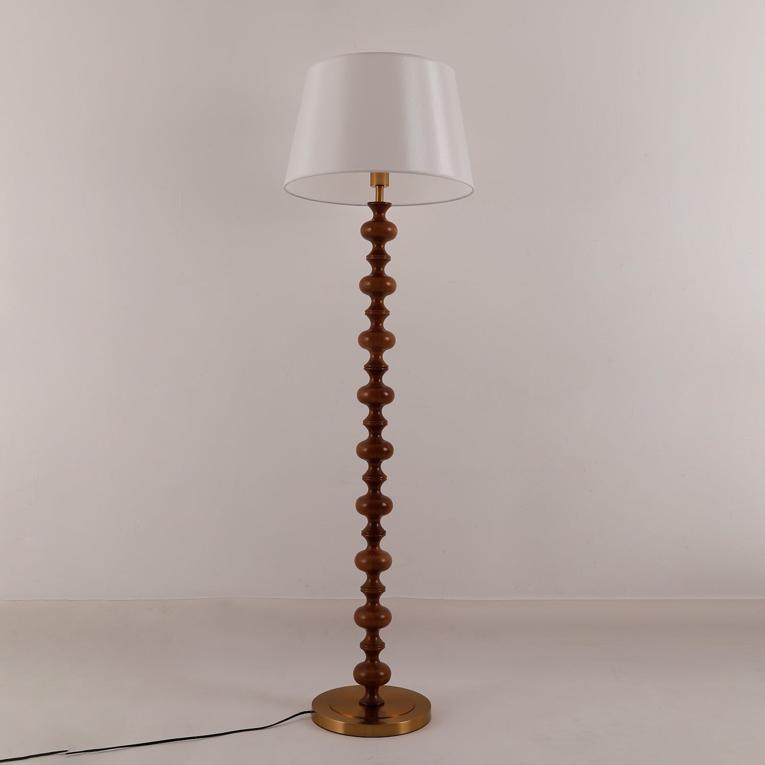 Rildes Wood Fabric Floor Lamp