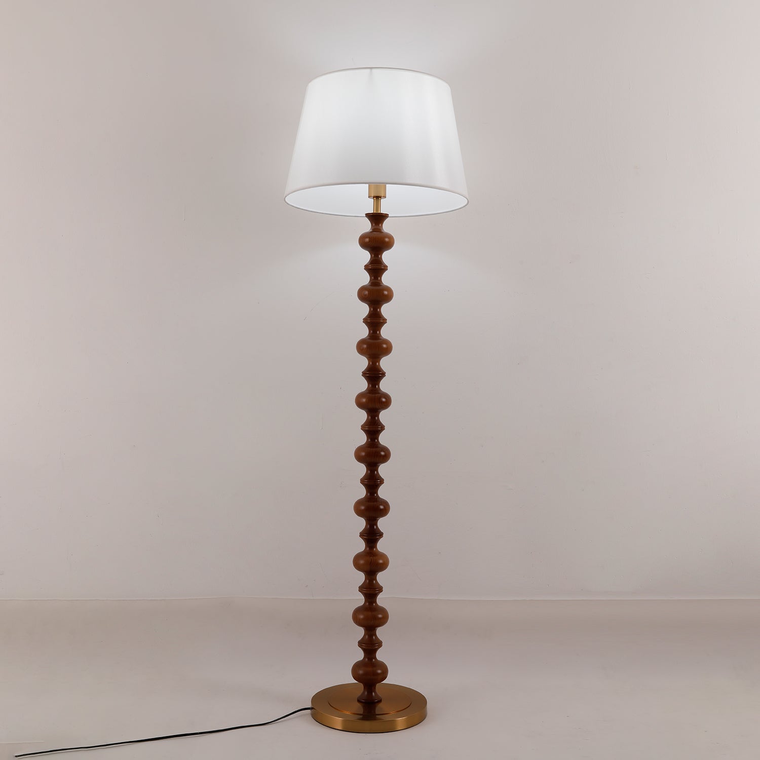 Rildes Wood Fabric Floor Lamp