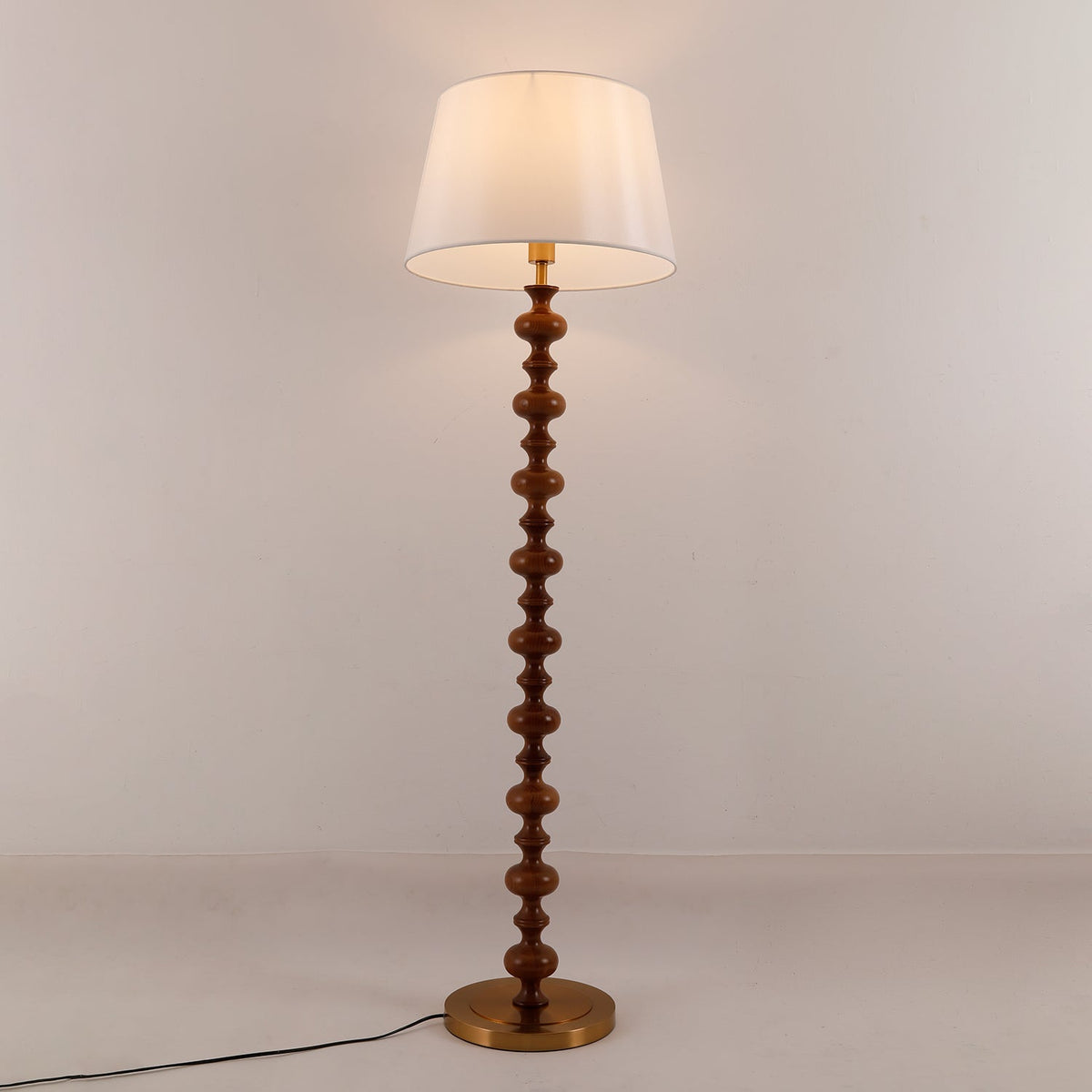 Rildes Wood Fabric Floor Lamp