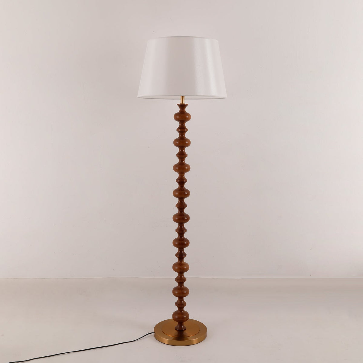 Rildes Wood Fabric Floor Lamp