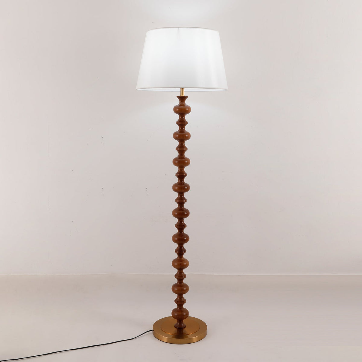 Rildes Wood Fabric Floor Lamp