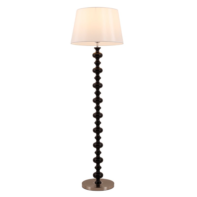 Rildes Wood Fabric Floor Lamp