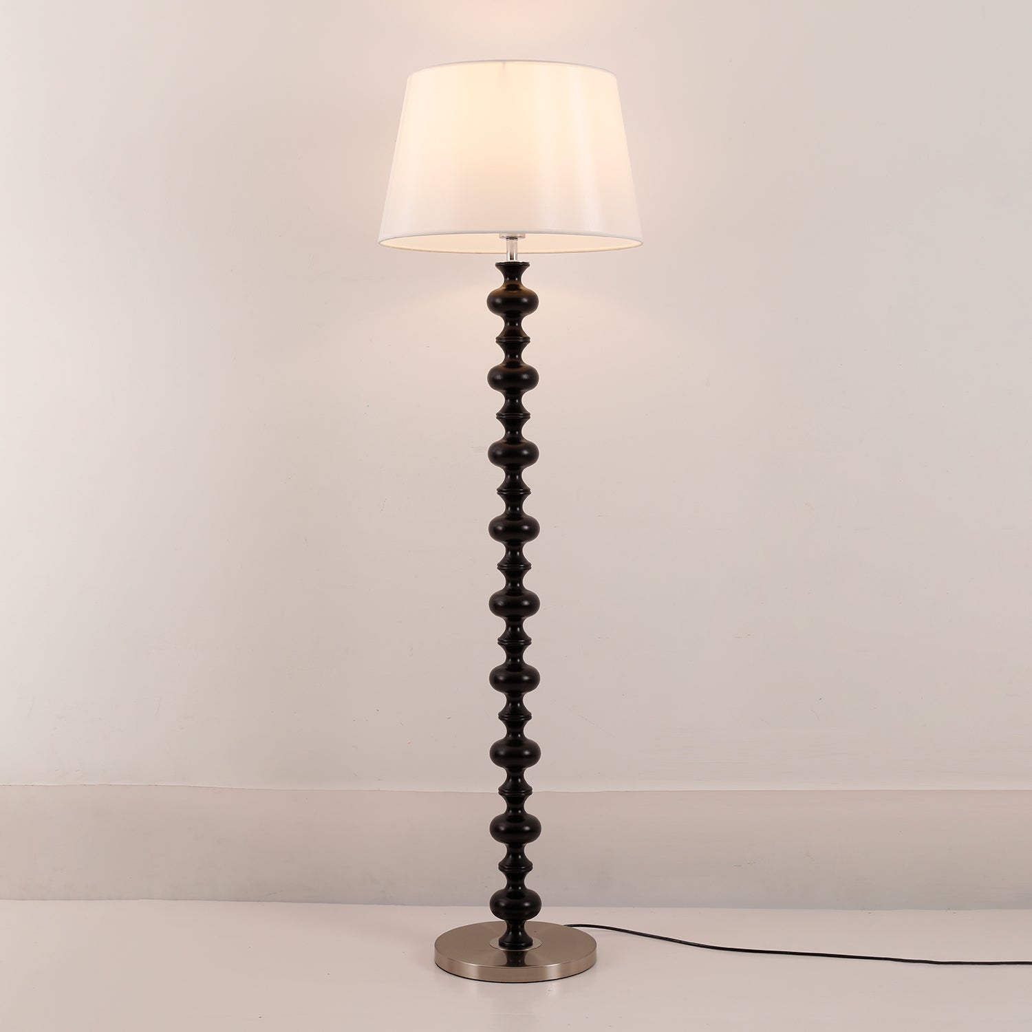 Rildes Wood Fabric Floor Lamp