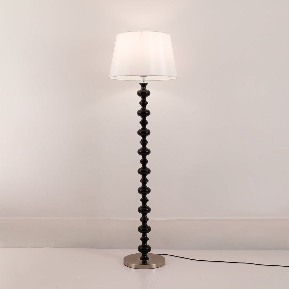 Rildes Wood Fabric Floor Lamp