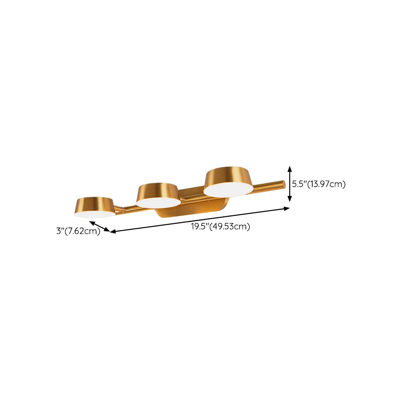 Xara Premium Elegance Vanity Brass Wall Light