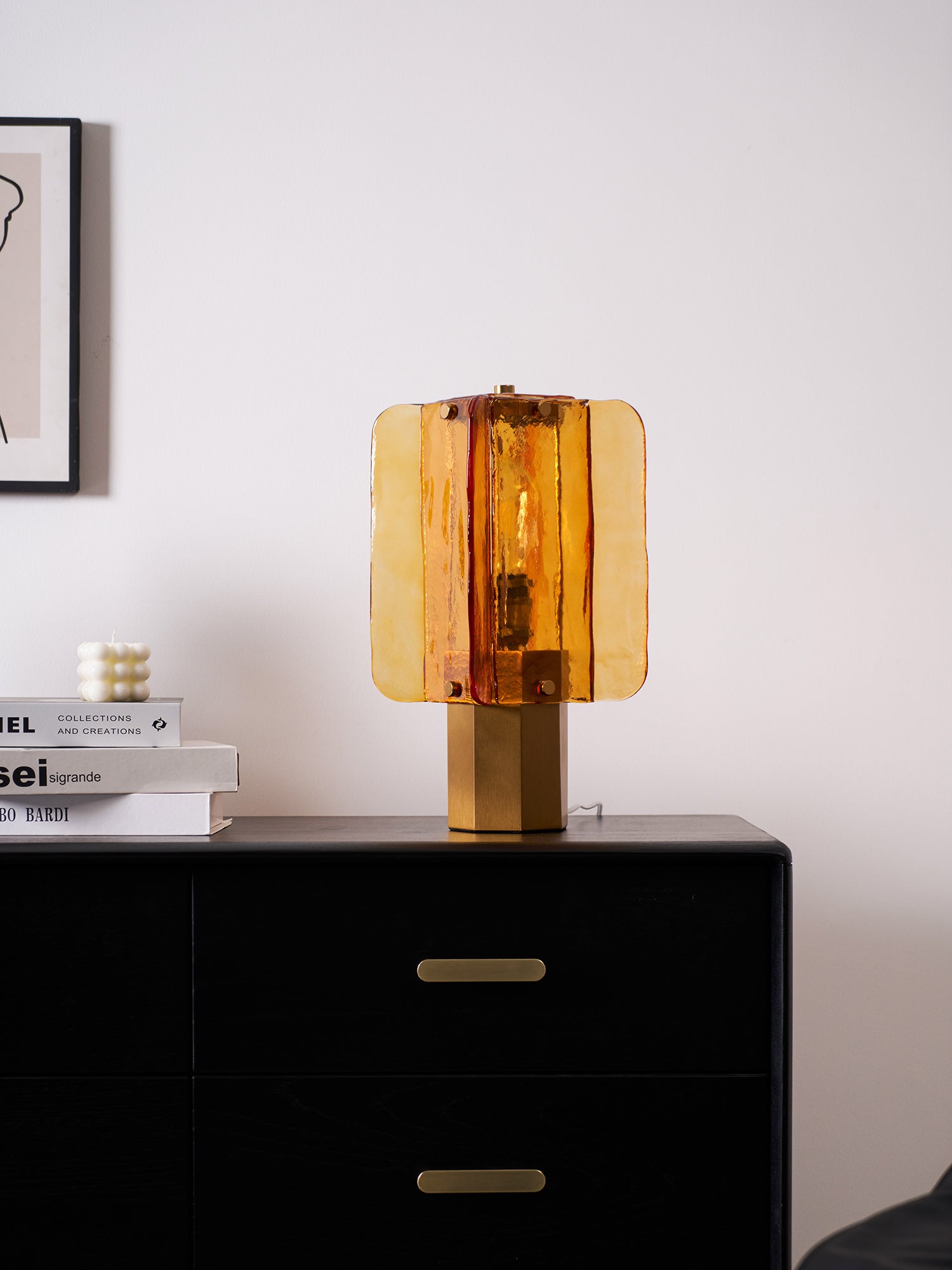 Aurelia Glass Table Lamp - Neutral Decor