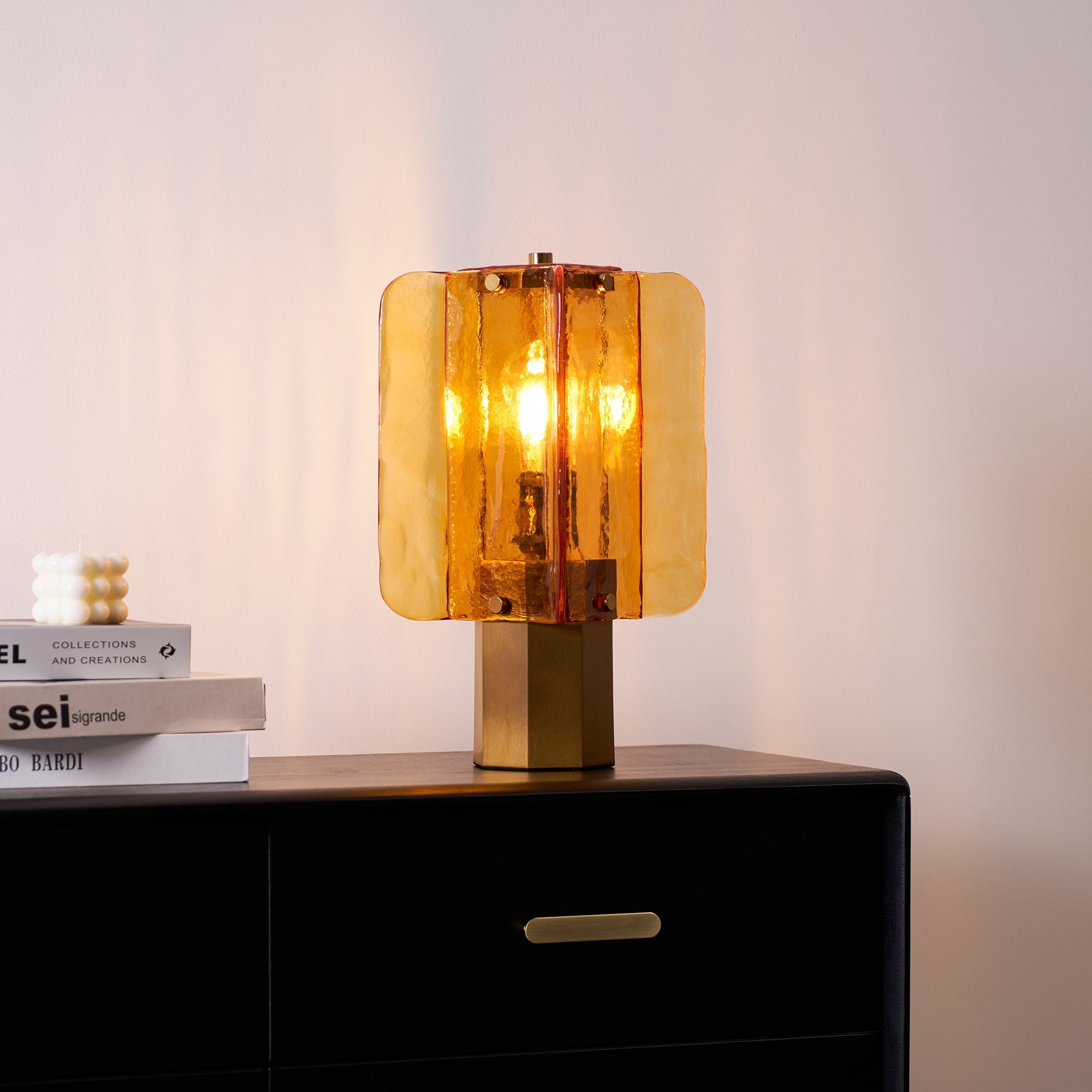 Aurelia Glass Table Lamp - Neutral Decor