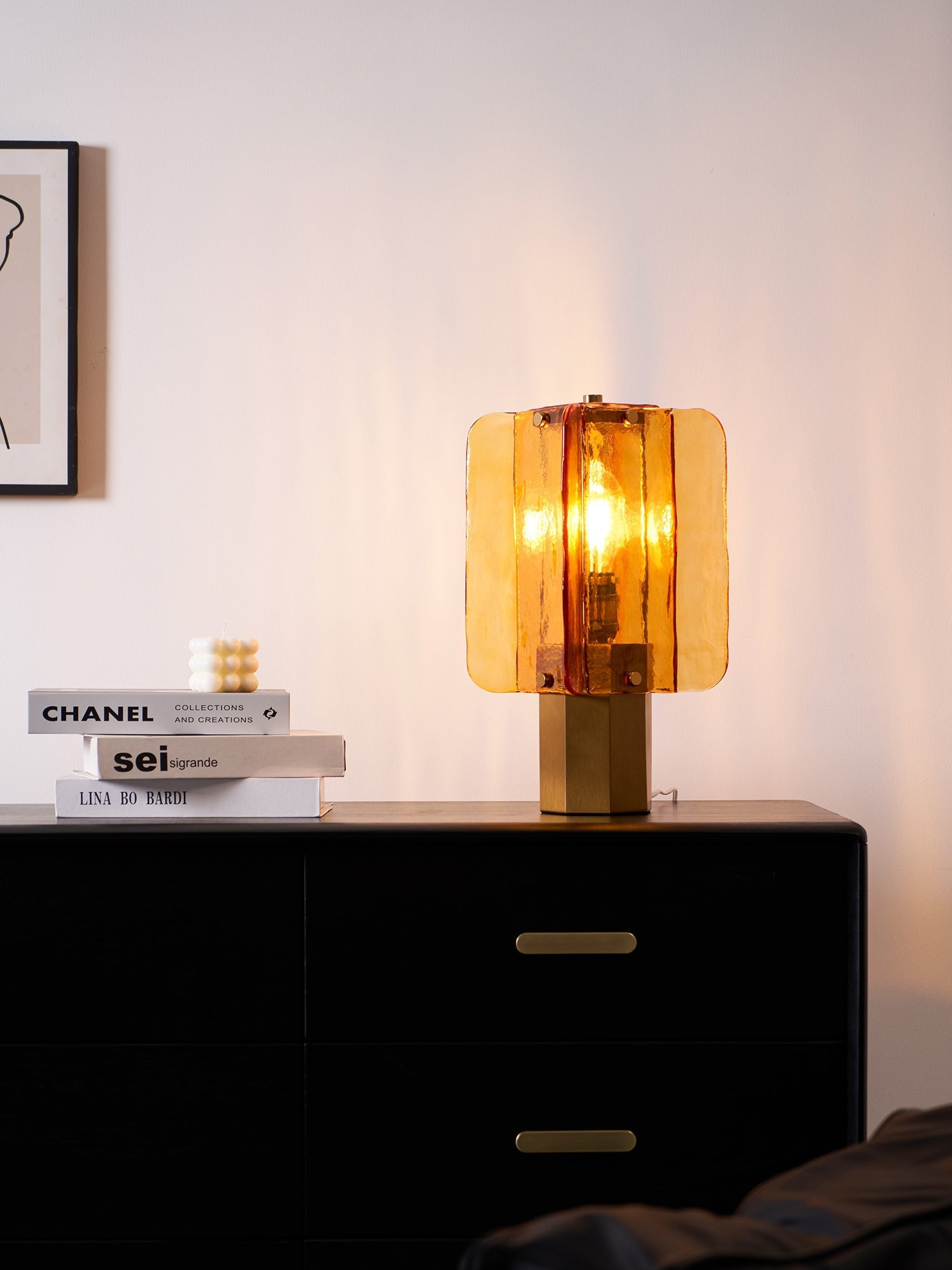 Aurelia Glass Table Lamp - Neutral Decor