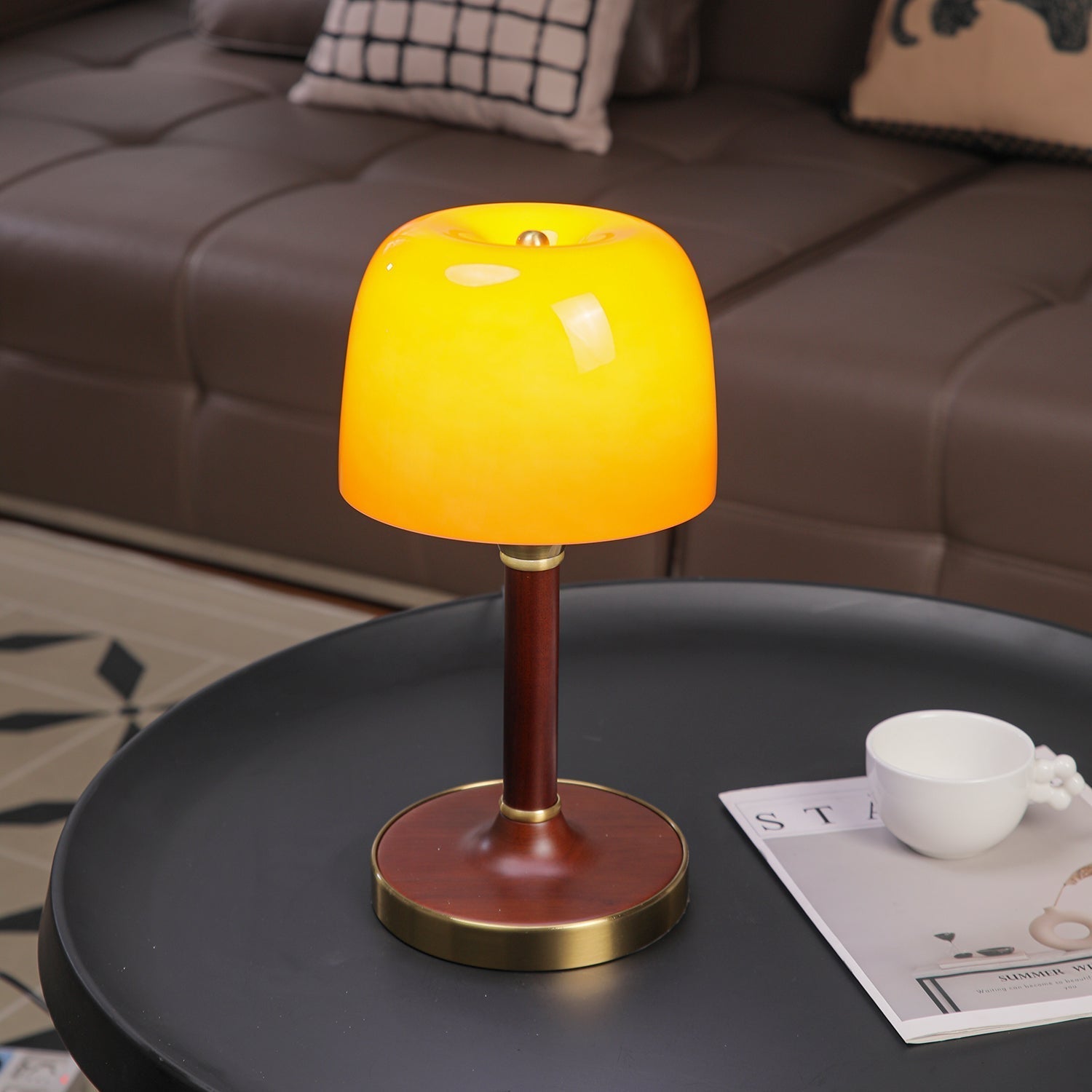 Rinariella Wood Retro Table Lamp