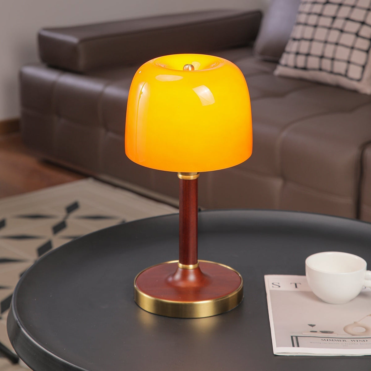 Rinariella Wood Retro Table Lamp
