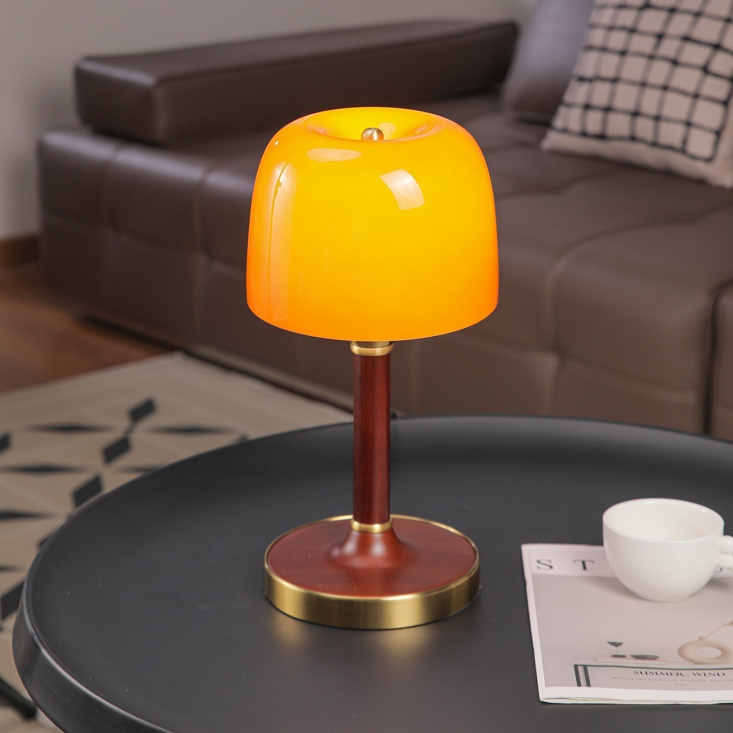 Rinariella Wood Retro Table Lamp