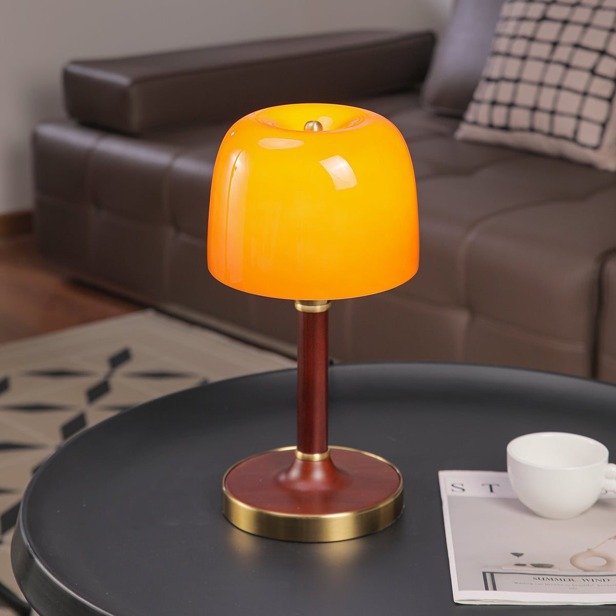 Rinariella Wood Retro Table Lamp