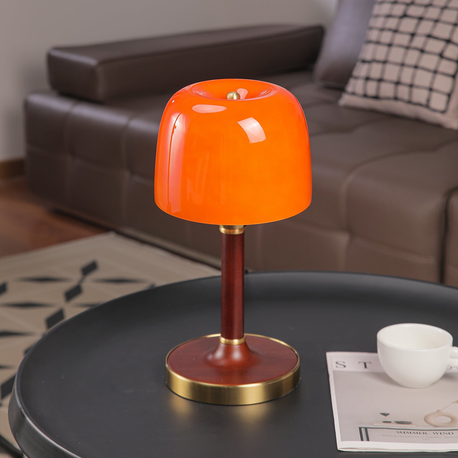 Rinariella Wood Retro Table Lamp