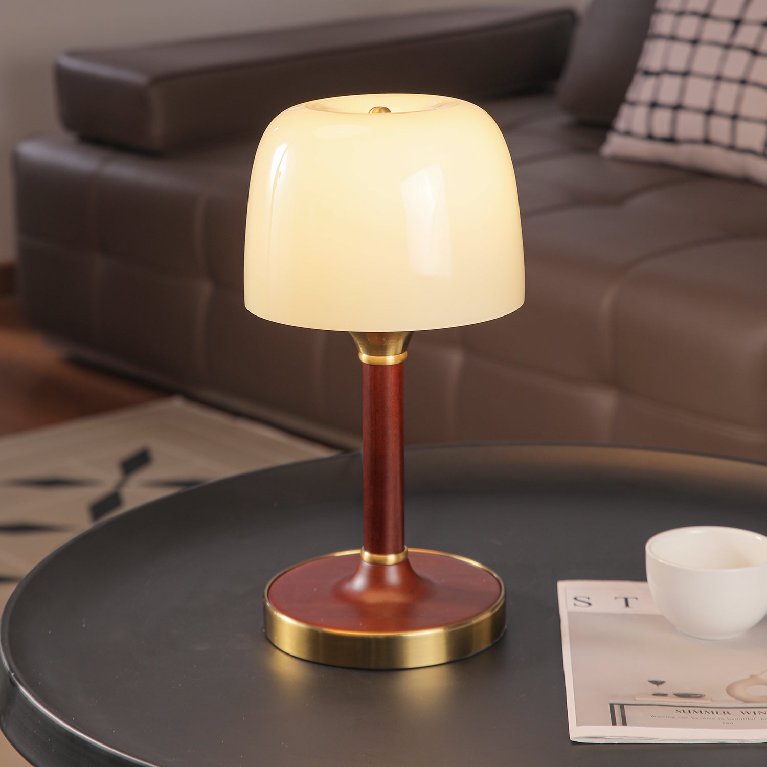 Rinariella Wood Retro Table Lamp