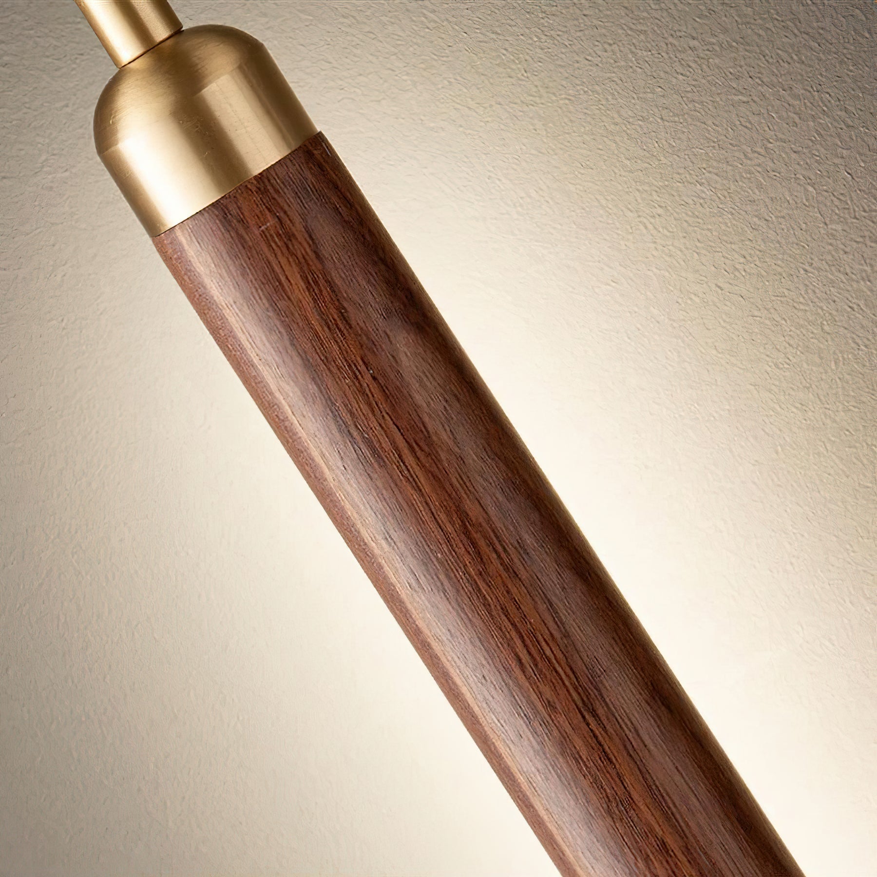 Kyoto Walnut Brass Linear Pendant Light