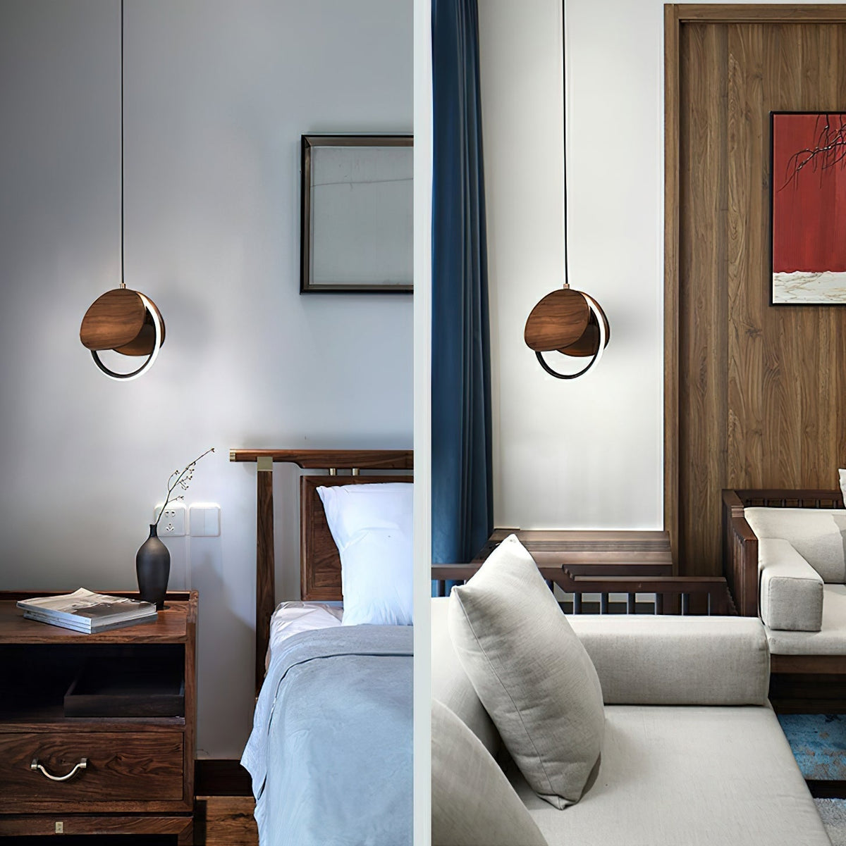 Avvelen Geometric Wood Pendant Light