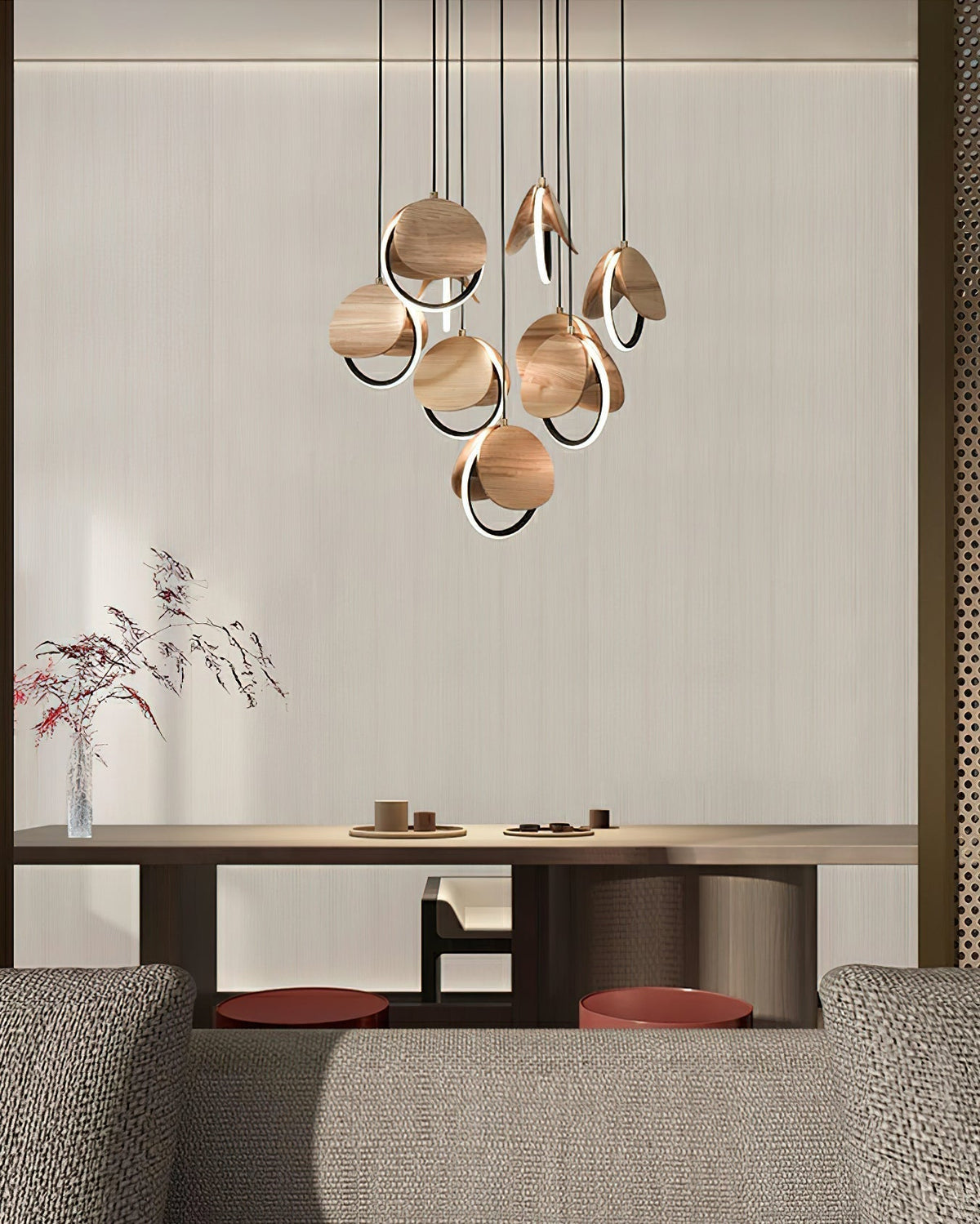 Avvelen Geometric Wood Pendant Light