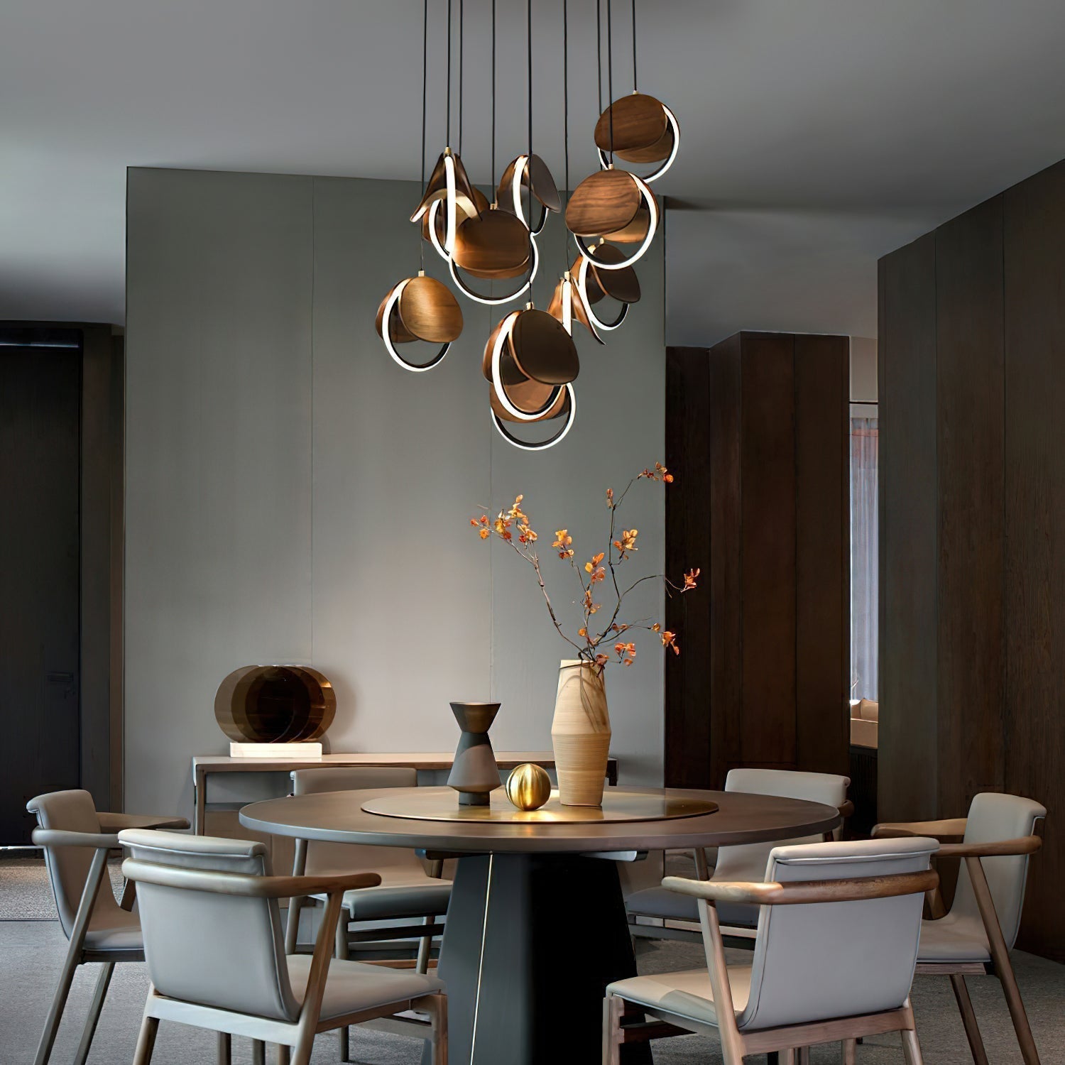 Avvelen Geometric Wood Pendant Light