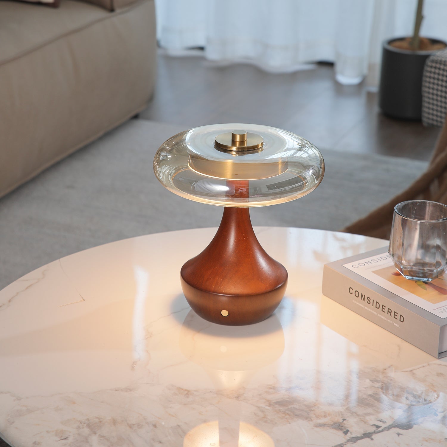Orlan Wooden Vintage Table Lamp