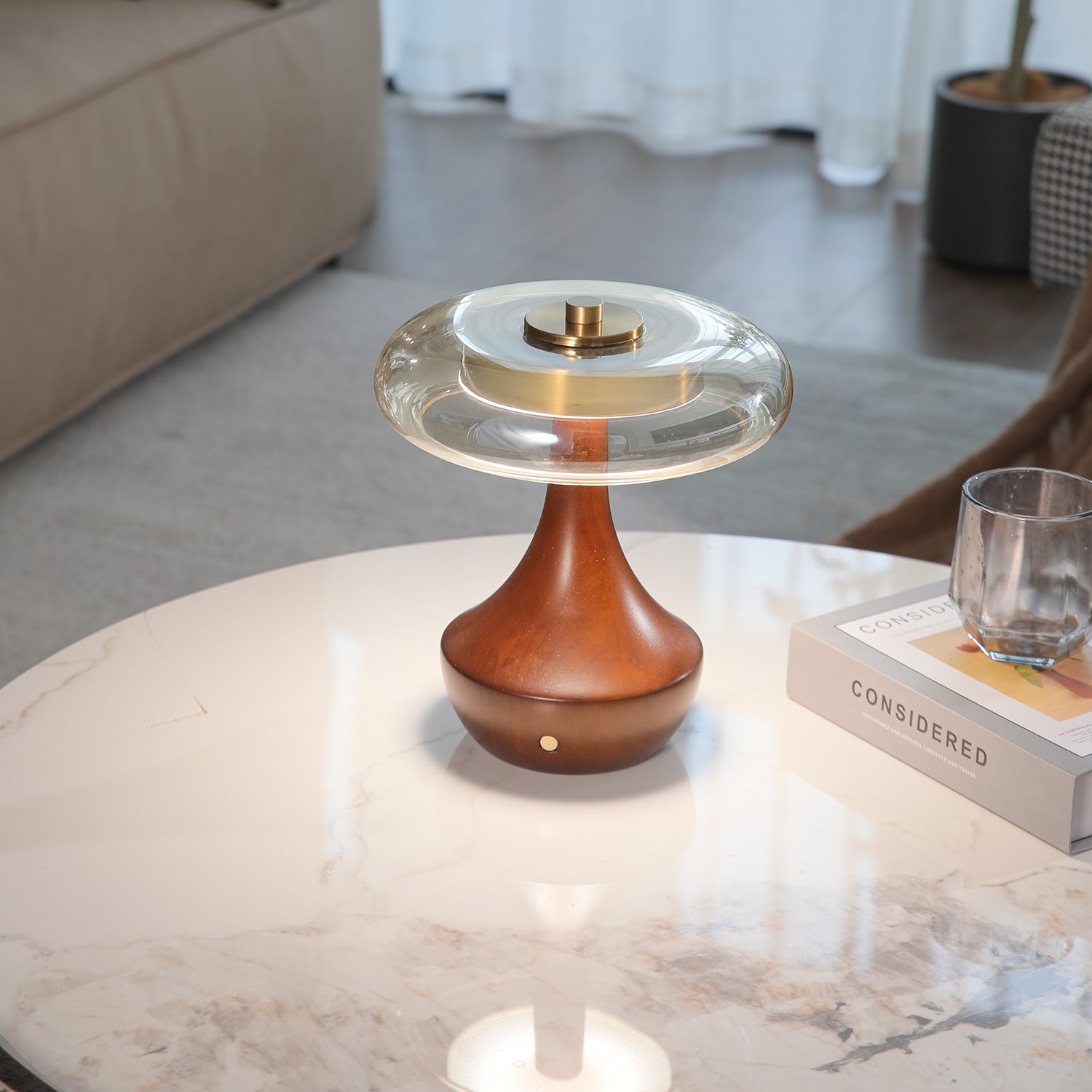 Orlan Wooden Vintage Table Lamp