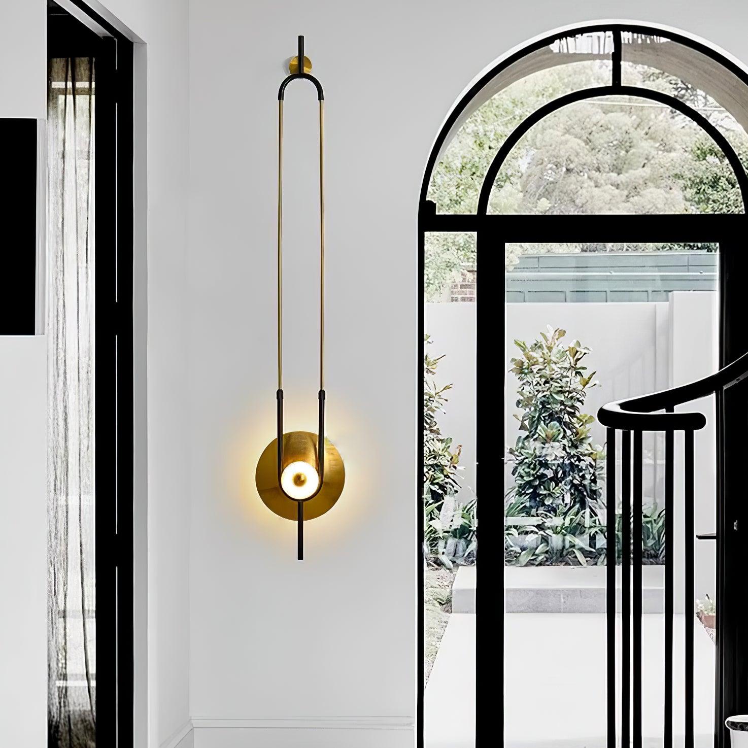 Ivory Modern Minimalist Ring Marble Wall Light