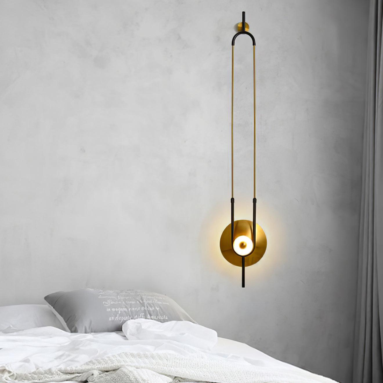 Ivory Modern Minimalist Ring Marble Wall Light