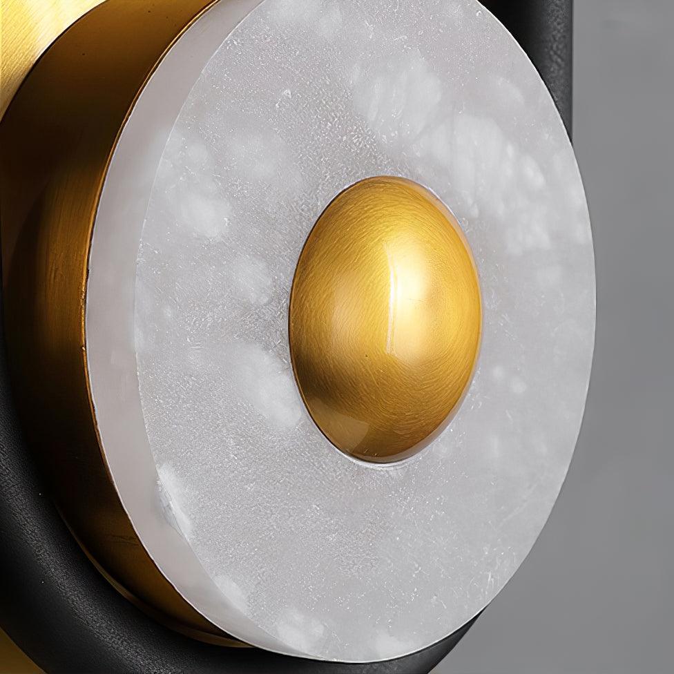 Ivory Modern Minimalist Ring Marble Wall Light