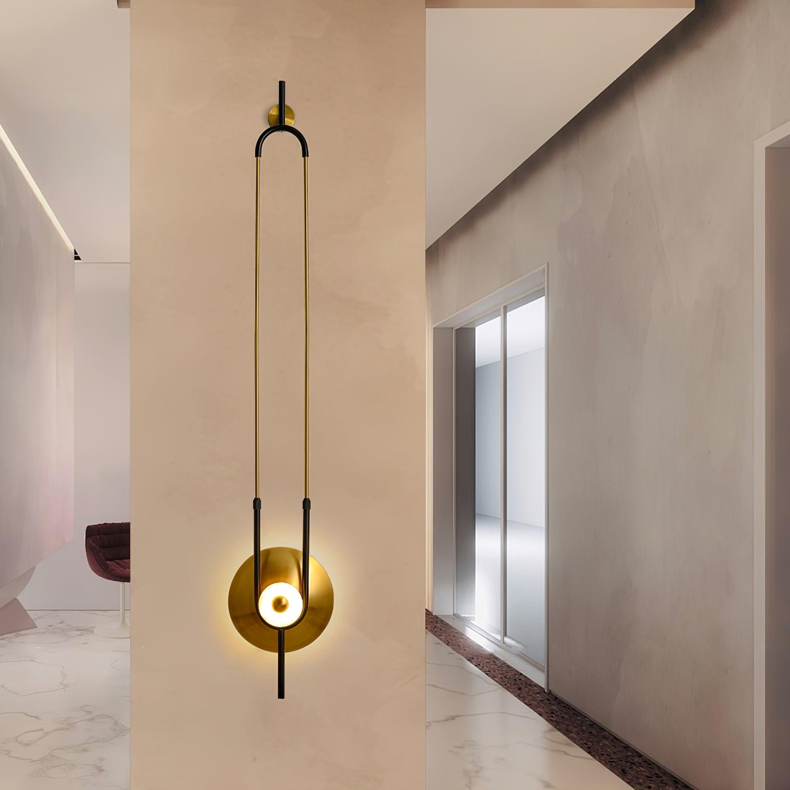 Ivory Modern Minimalist Ring Marble Wall Light