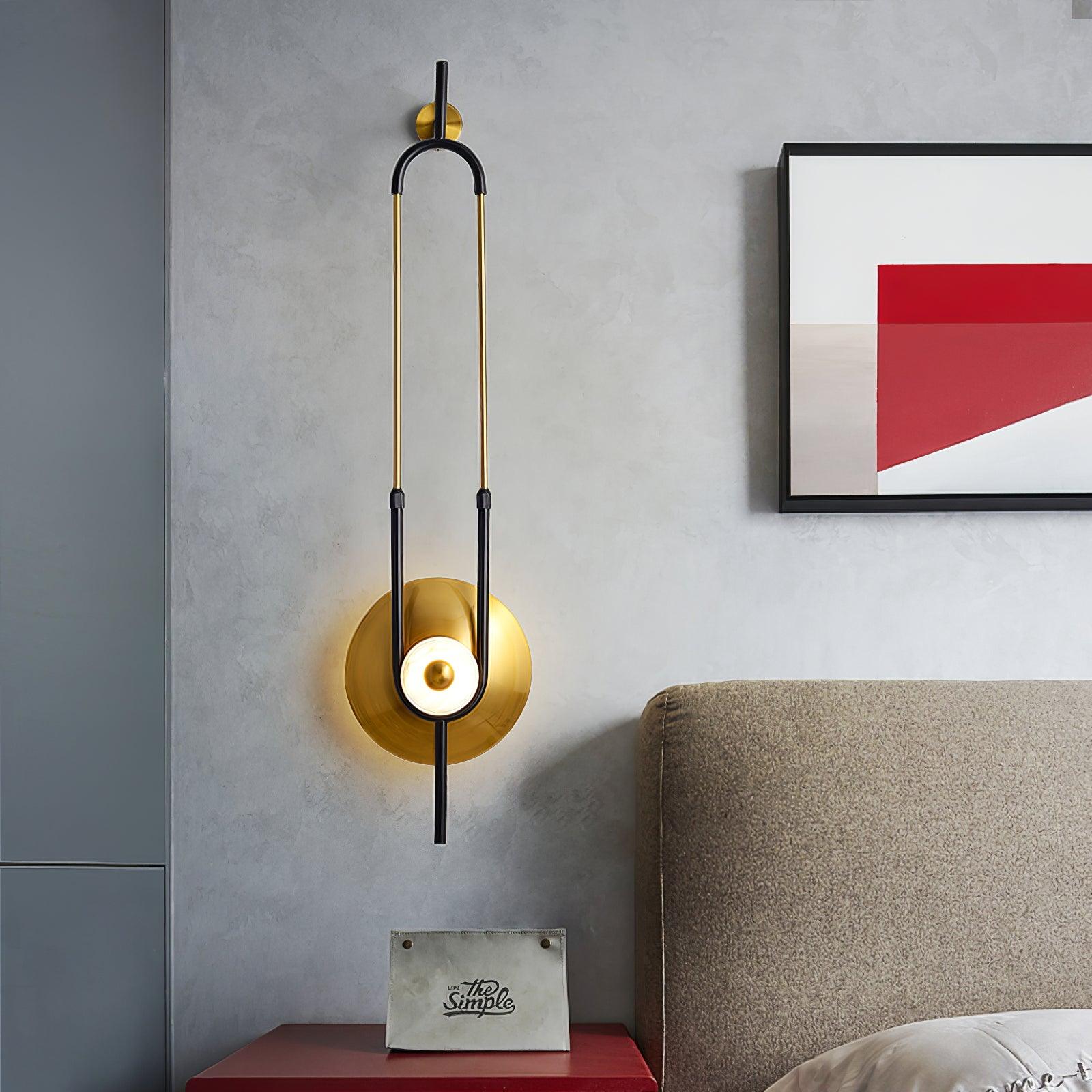 Ivory Modern Minimalist Ring Marble Wall Light