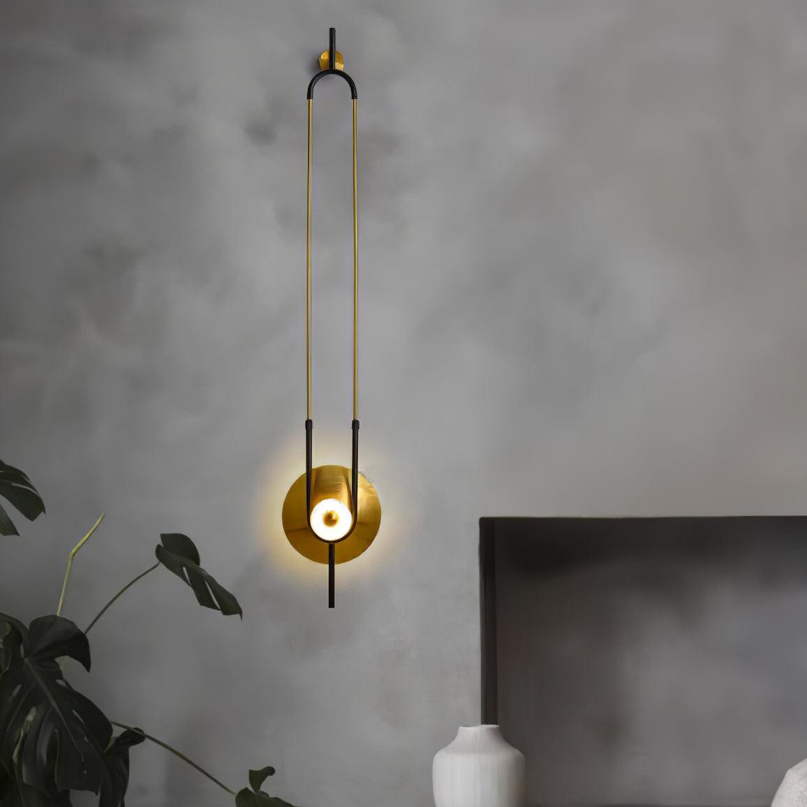 Ivory Modern Minimalist Ring Marble Wall Light
