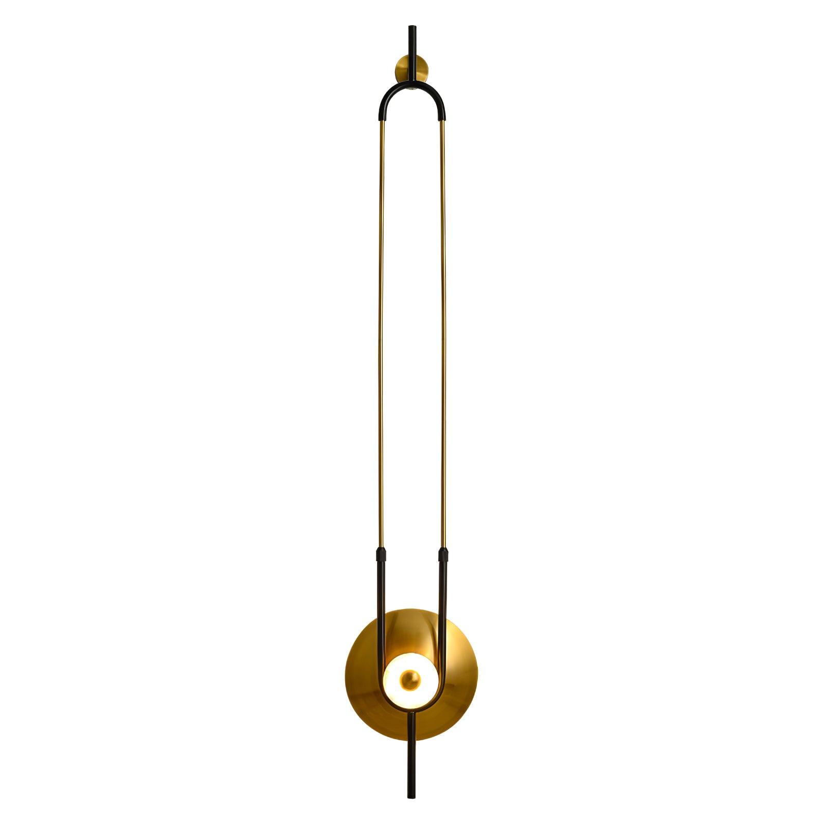Ivory Modern Minimalist Ring Marble Wall Light