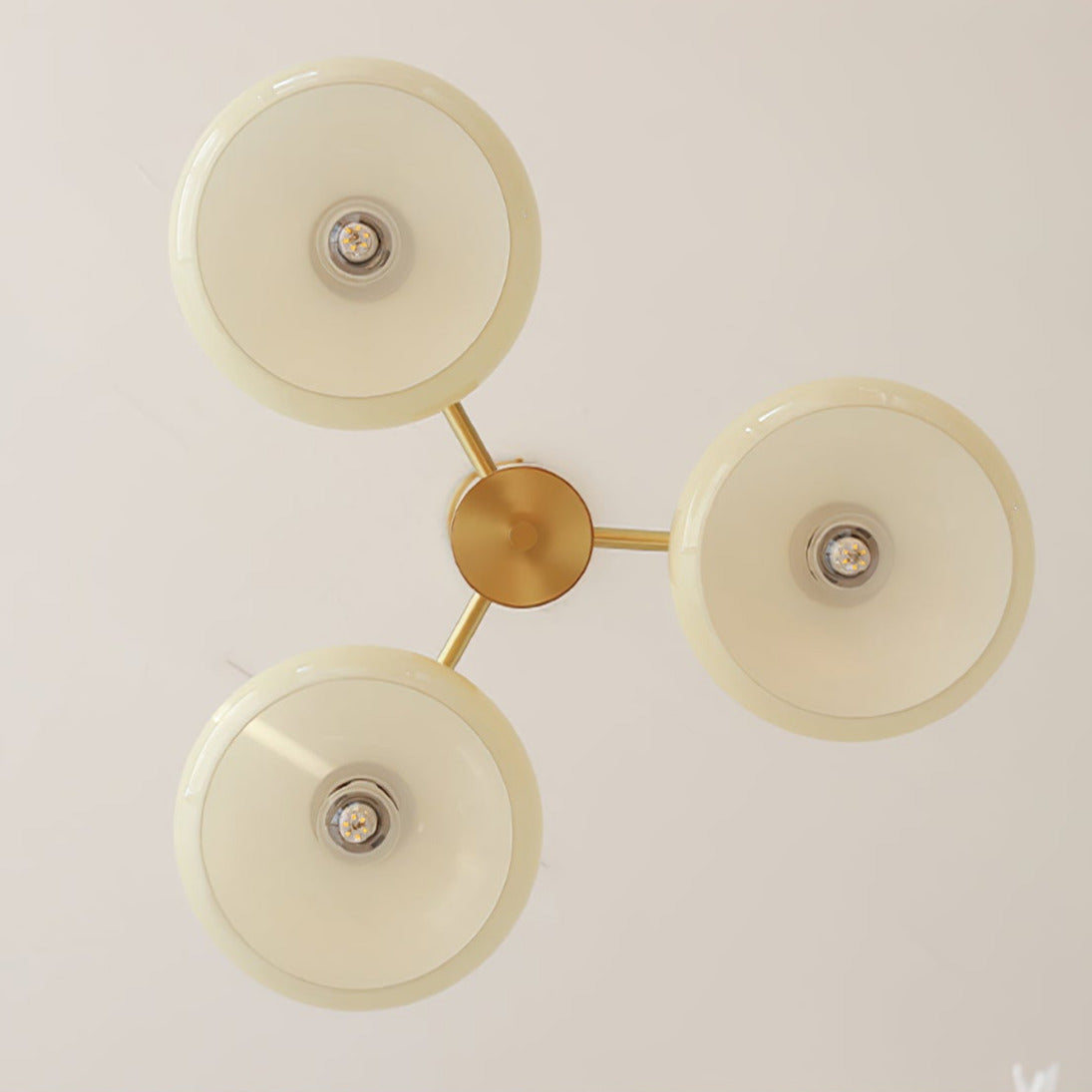 Ivor Glass Persimmon Chandeliers