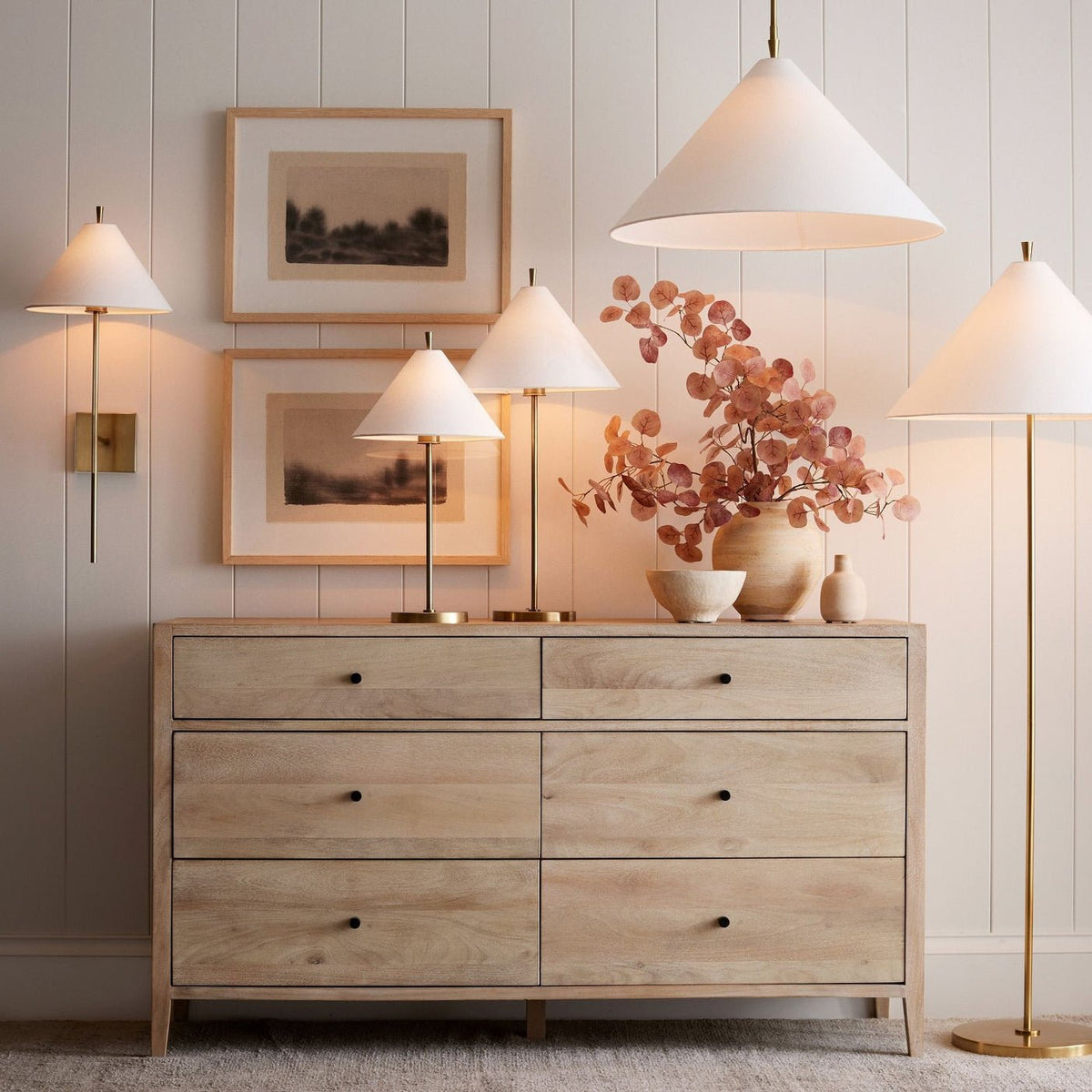 Sorivina Elegant Cone Table Lamp