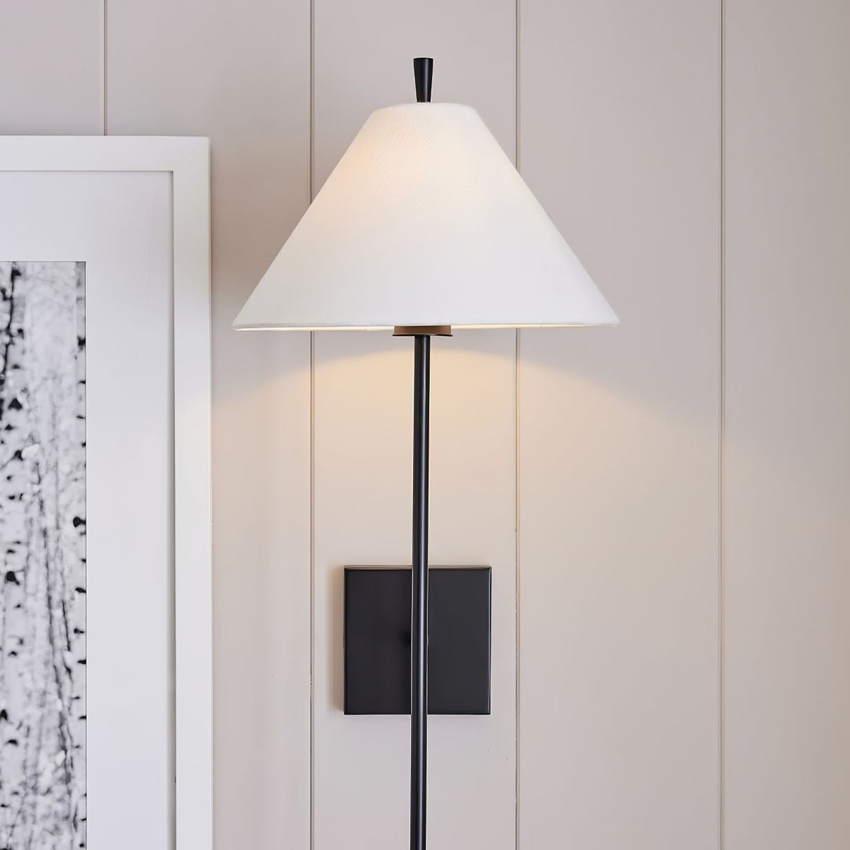 Teld Vintage Industrial Fabric Wall Light