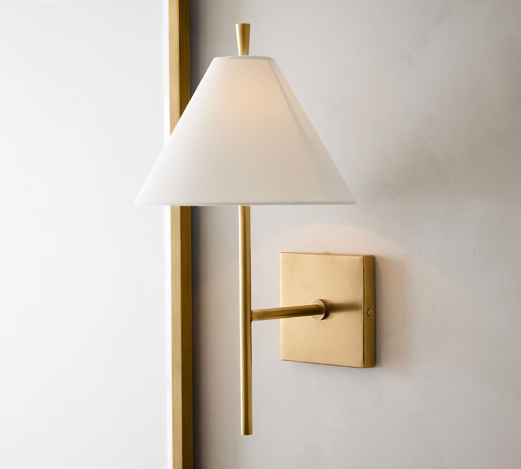 Teld Vintage Industrial Fabric Wall Light