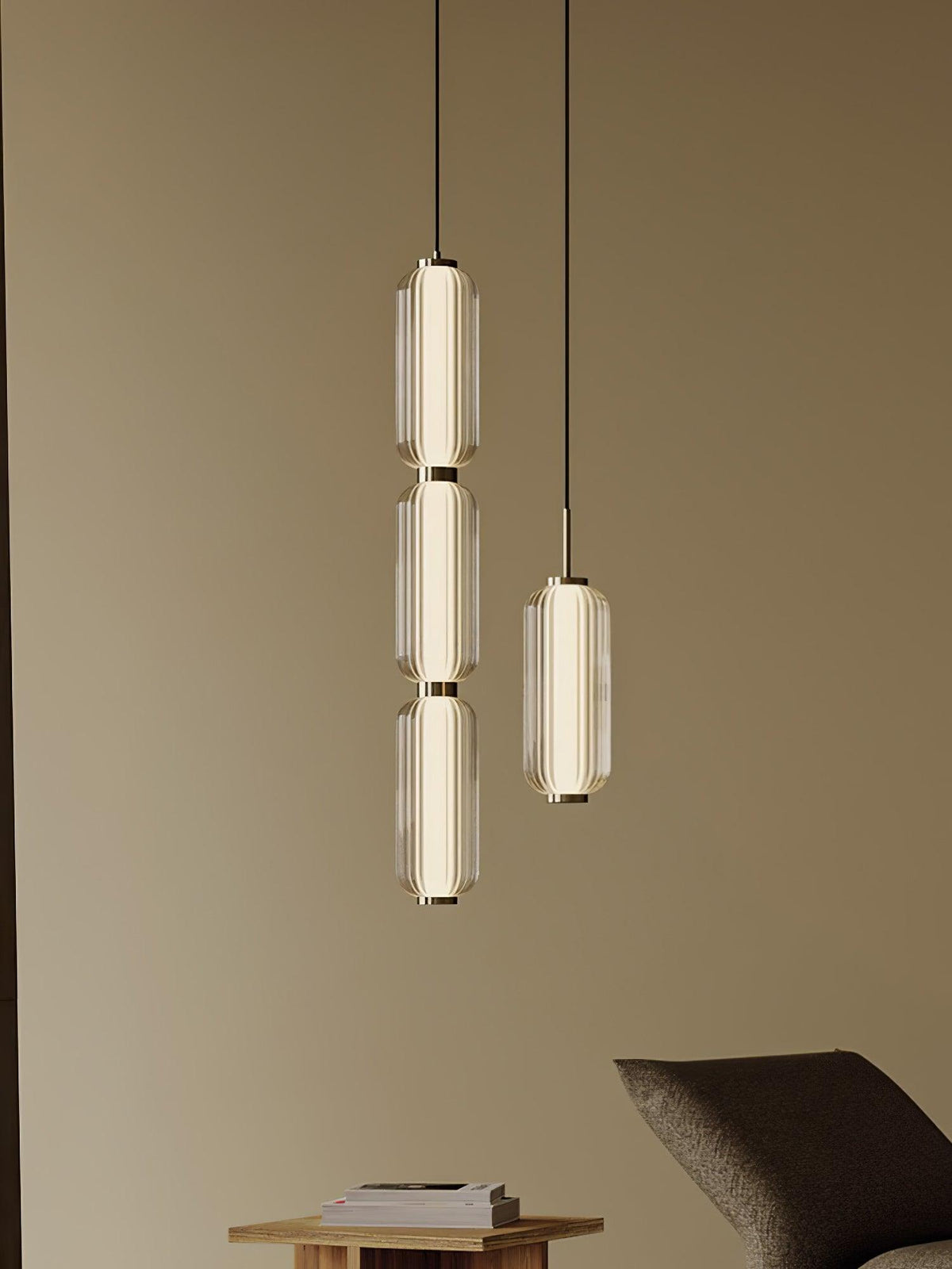 Cylindra Modern Glass Pendant Lamp