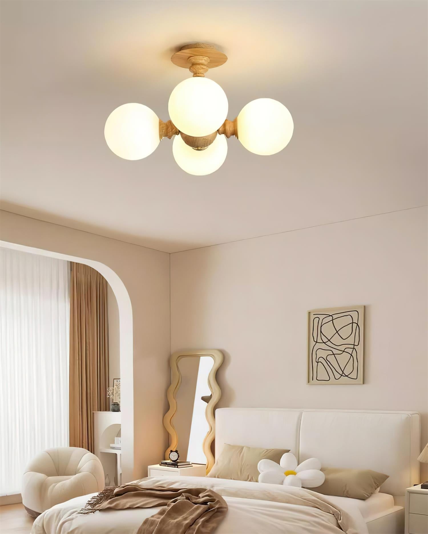 Elmora Vintage-Inspired Ceiling Lamp - Neutral Decor