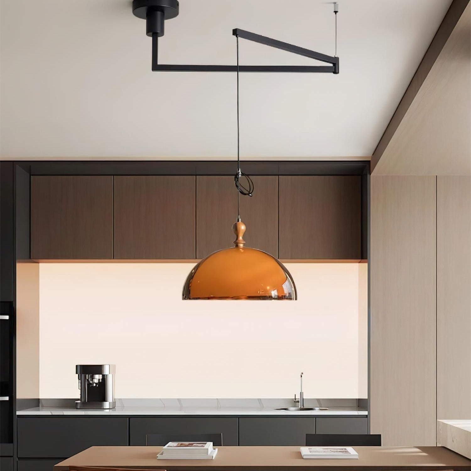 Maribel Swing Arm Pendant Lamp - Neutral Decor