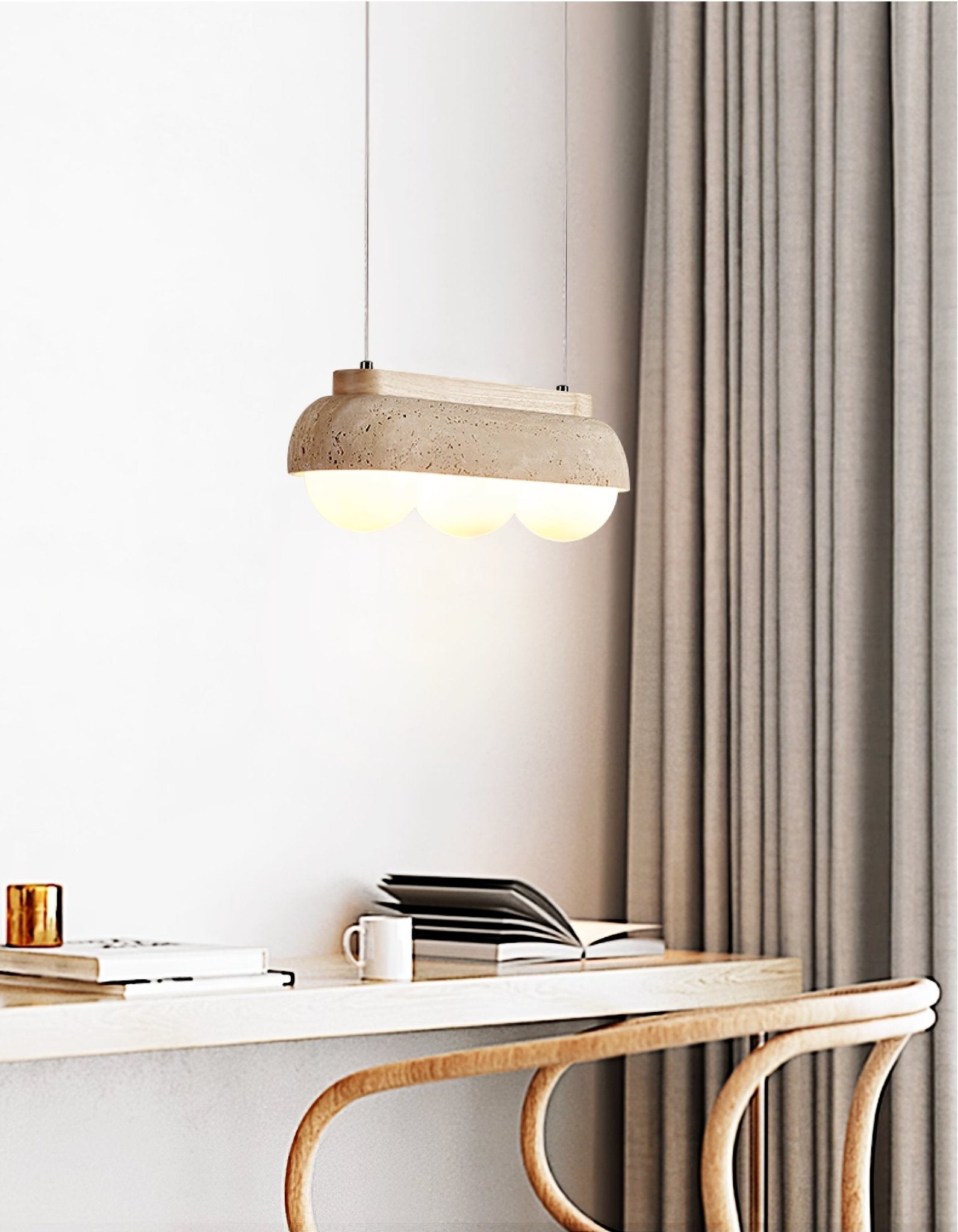 Yeln Travertine Pendant Light