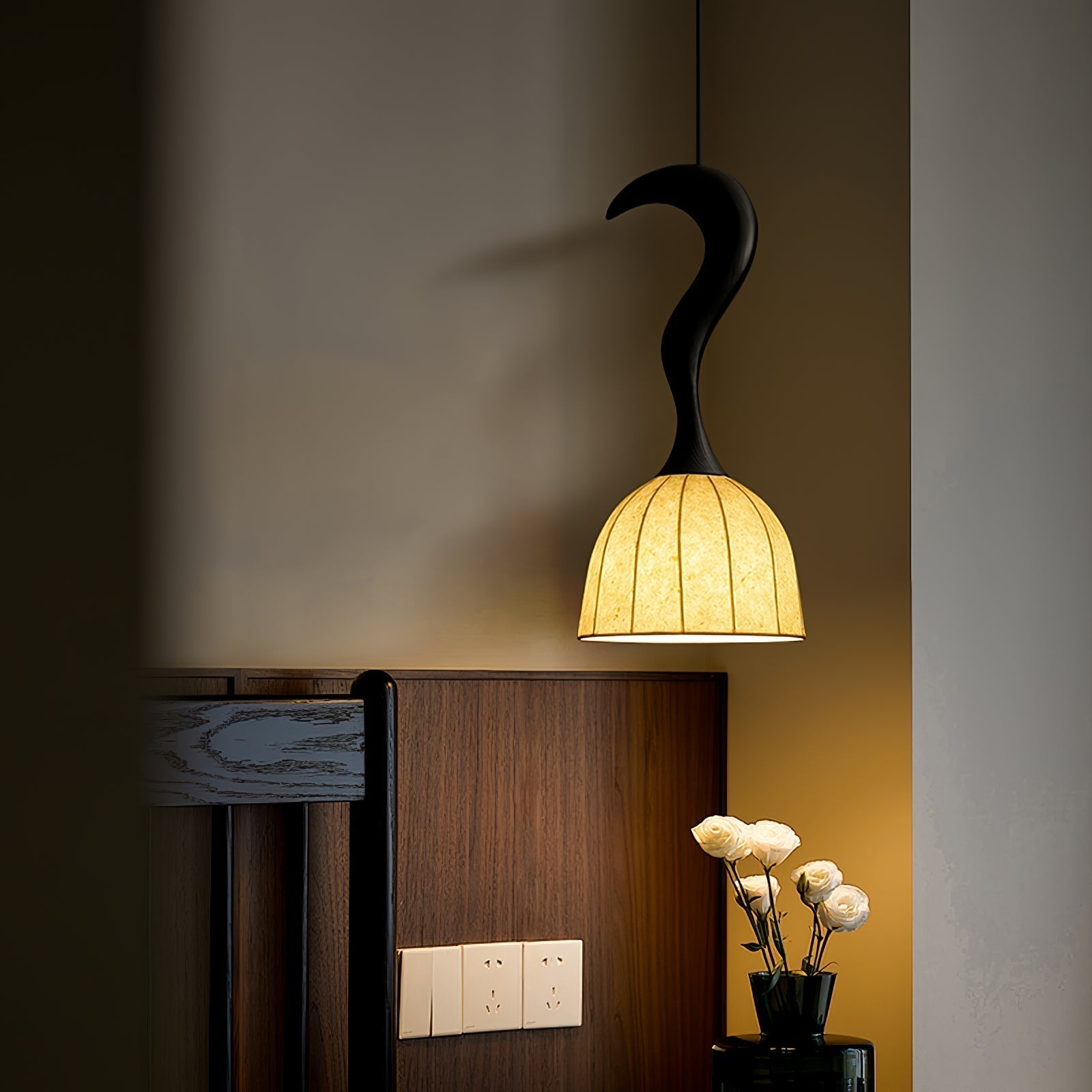 Colire Creativity Twisted Wood Pendant Light