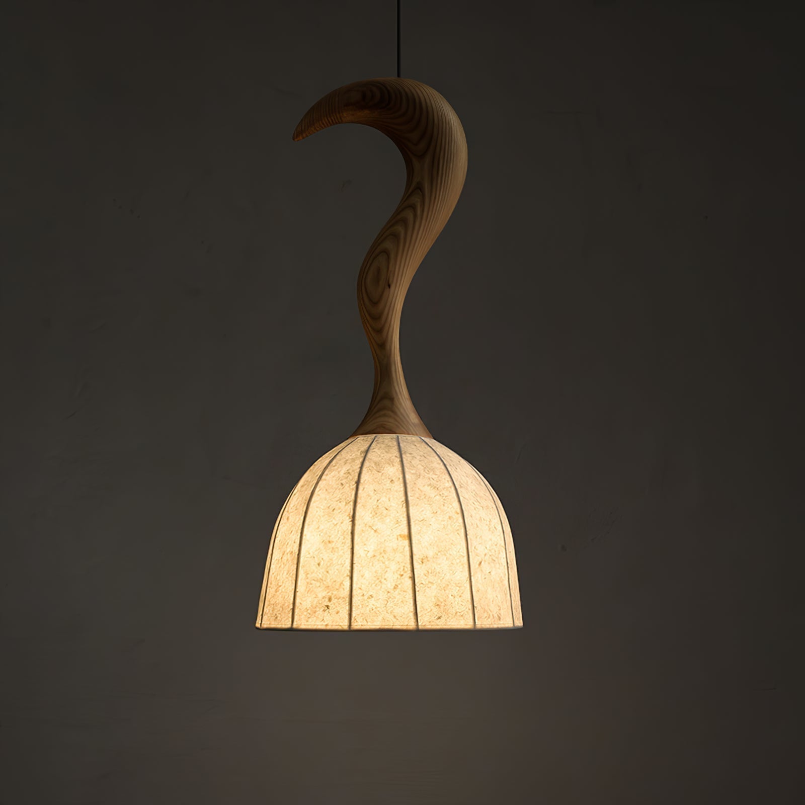 Colire Creativity Twisted Wood Pendant Light