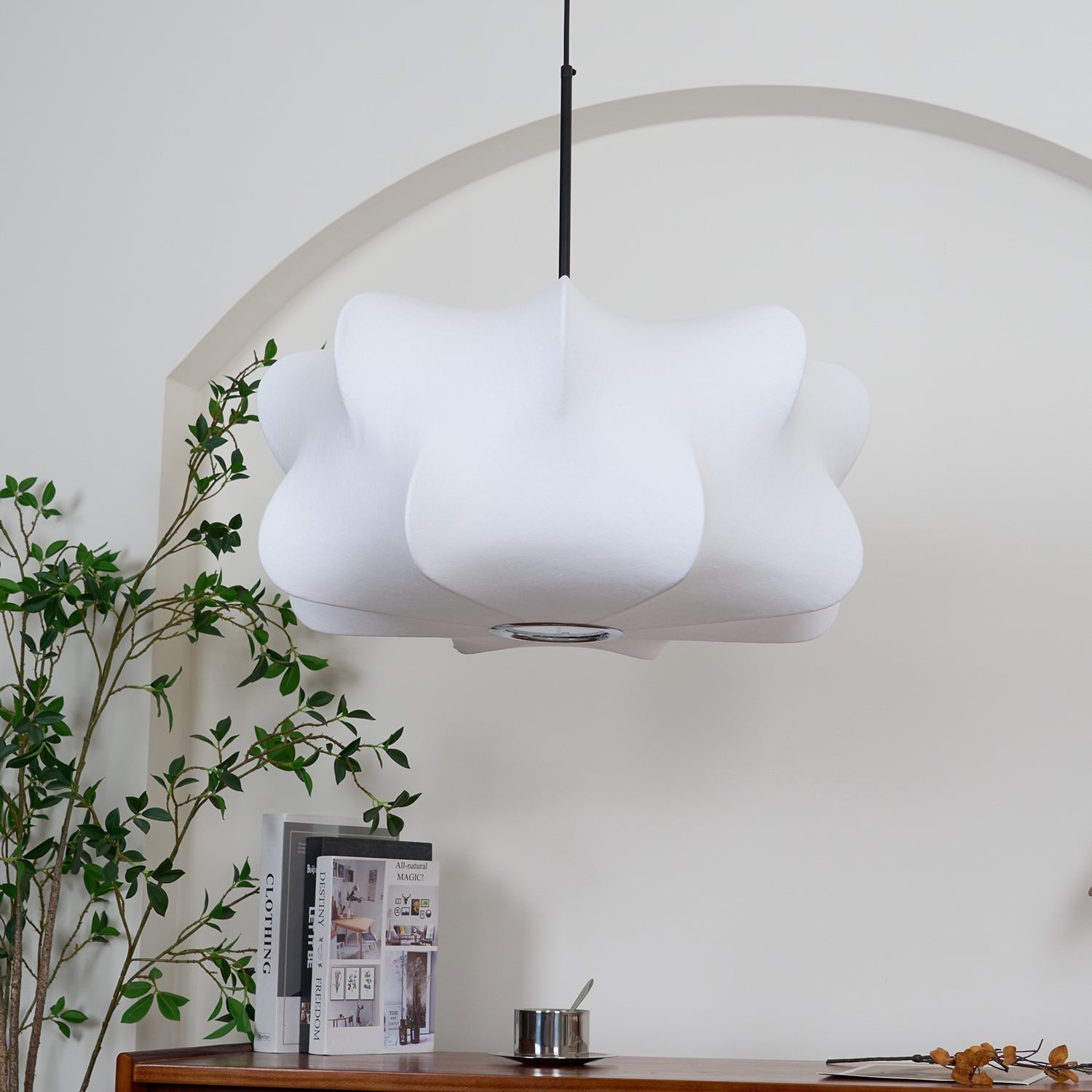 Bibi Cloudy Decorative Silk Pendant Swag Light