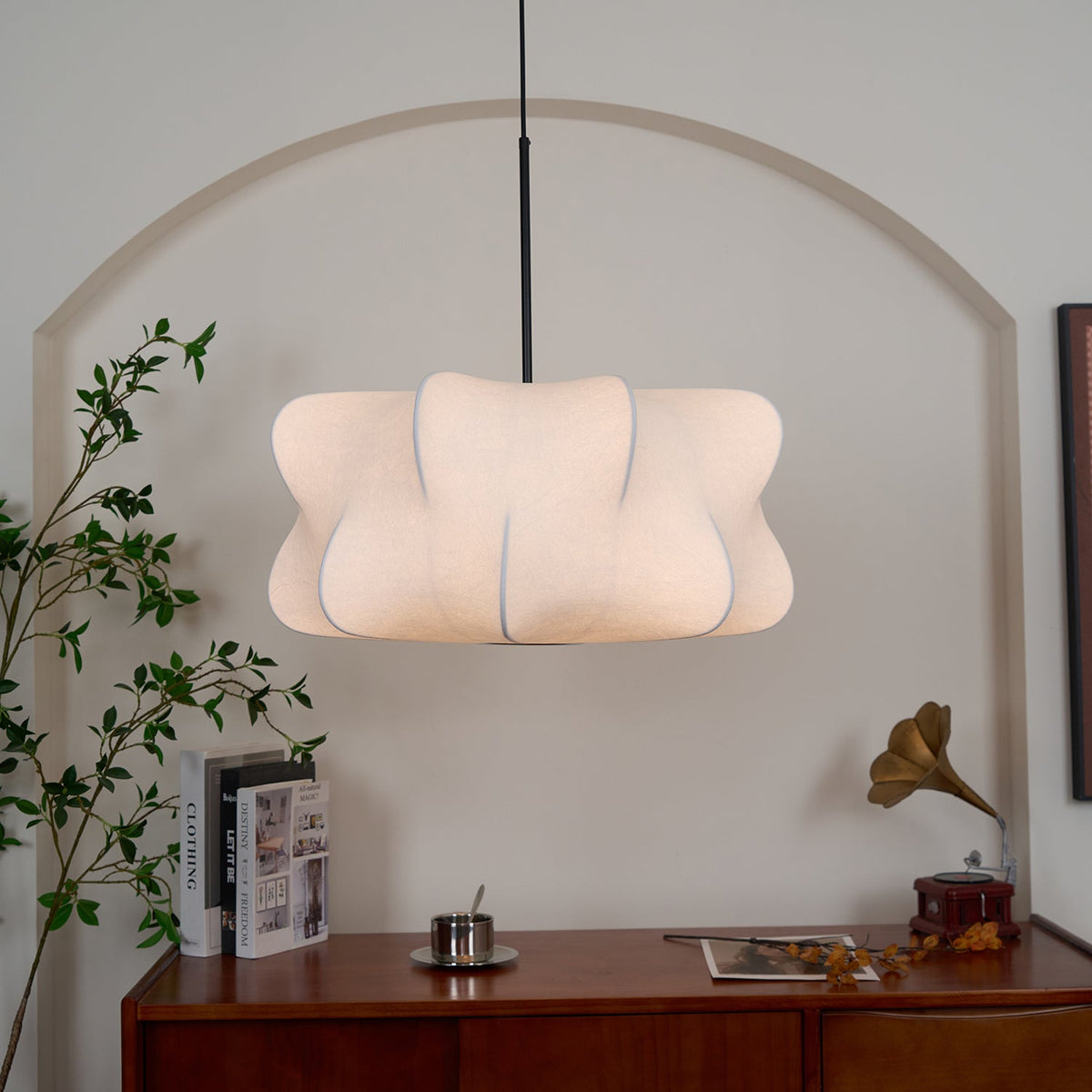 Bibi Cloudy Decorative Silk Pendant Swag Light