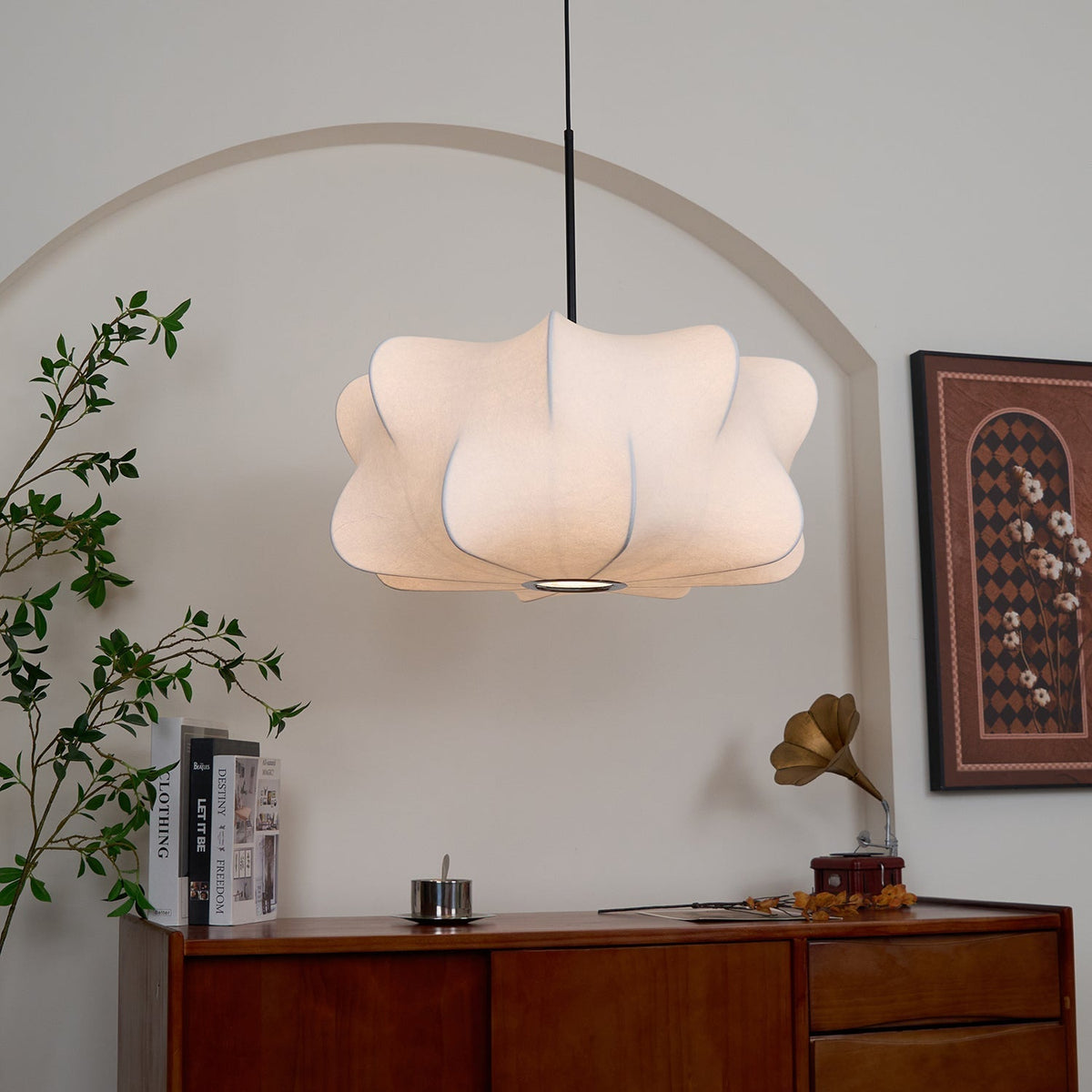 Bibi Cloudy Decorative Silk Pendant Swag Light