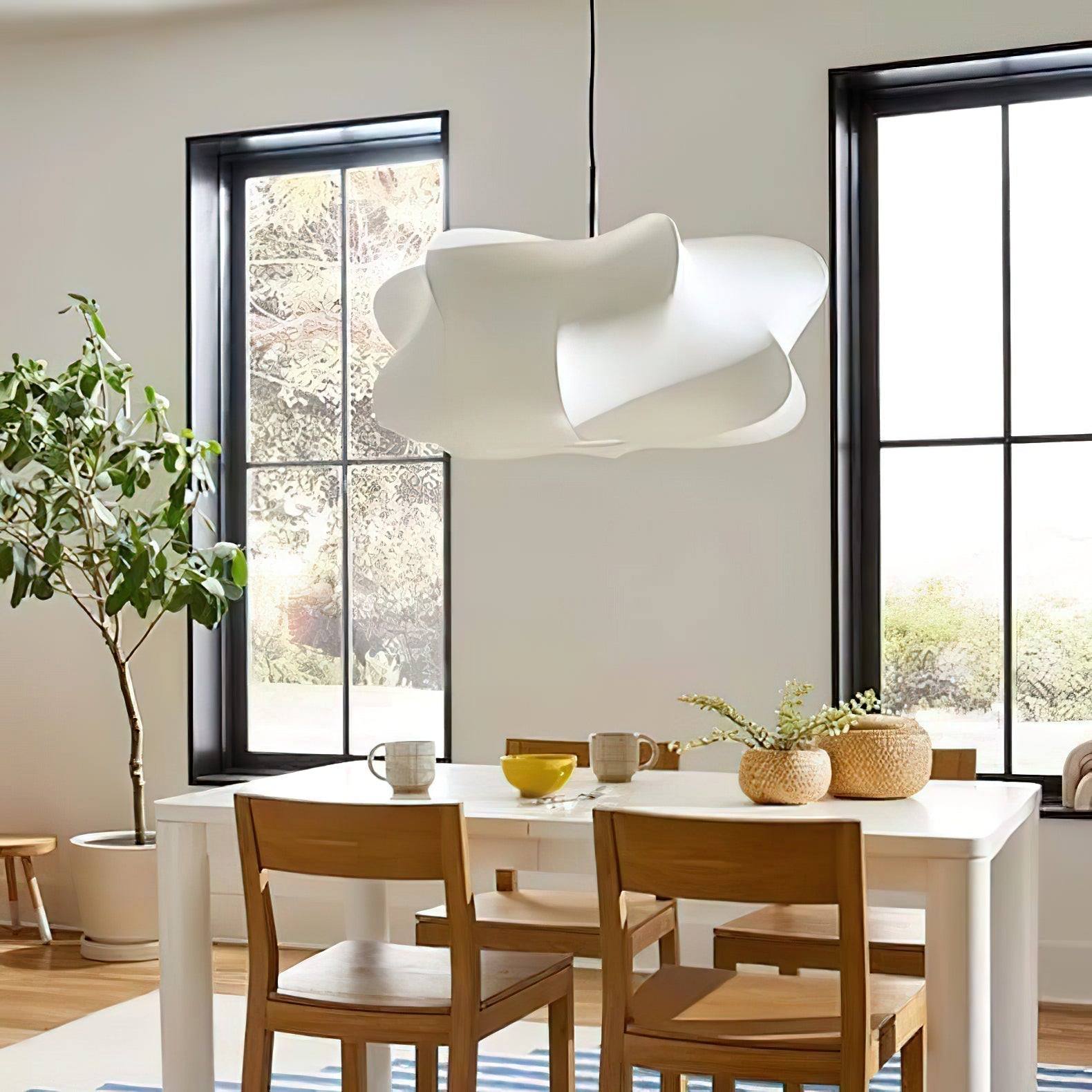 Bibi Cloudy Decorative Silk Pendant Swag Light