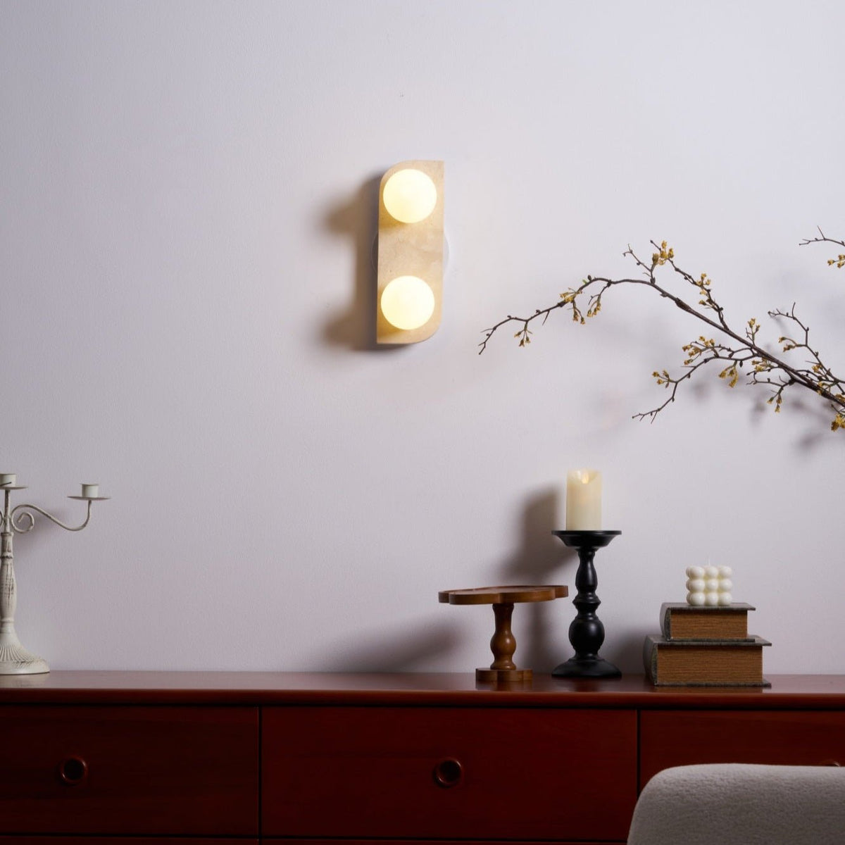 Taviniella Minimalist Travertine Wall Light