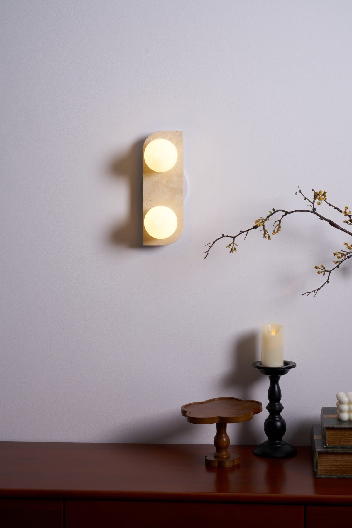 Taviniella Minimalist Travertine Wall Light