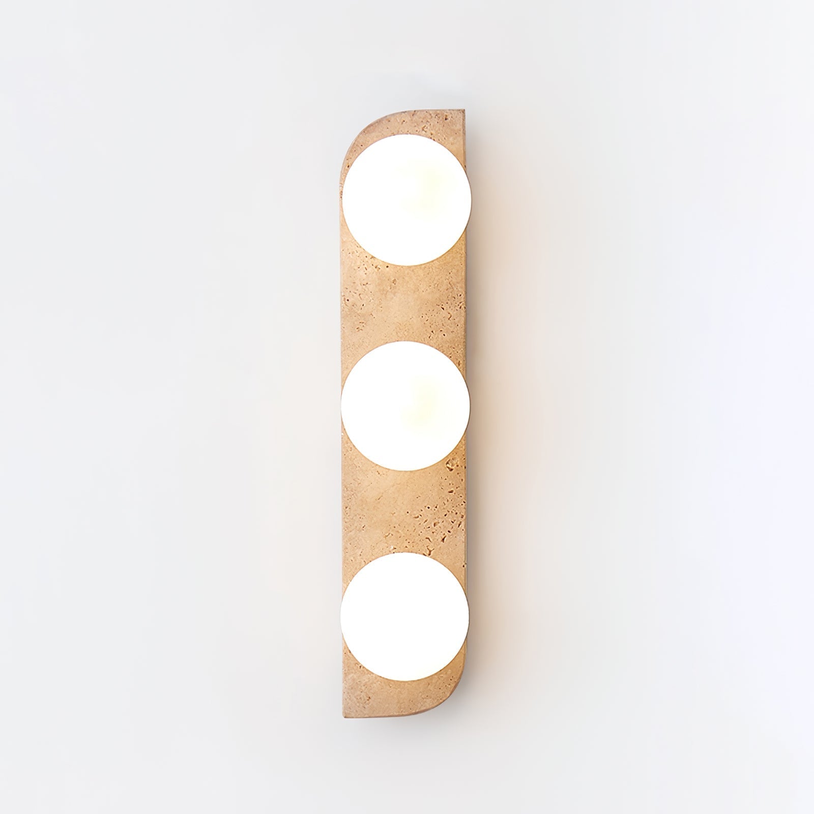 Serearia Minimalist Travertine Plug-In Wall Light