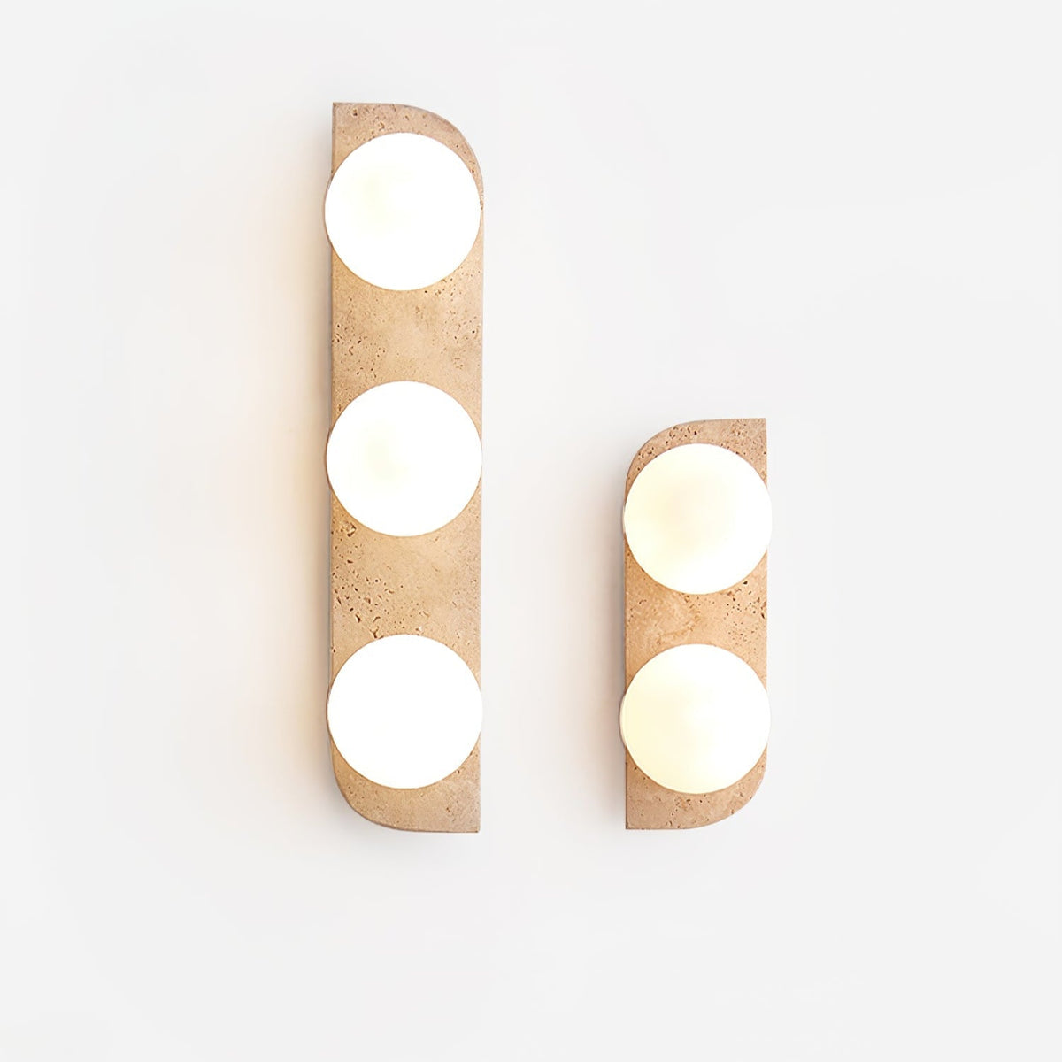 Serearia Minimalist Travertine Plug-In Wall Light